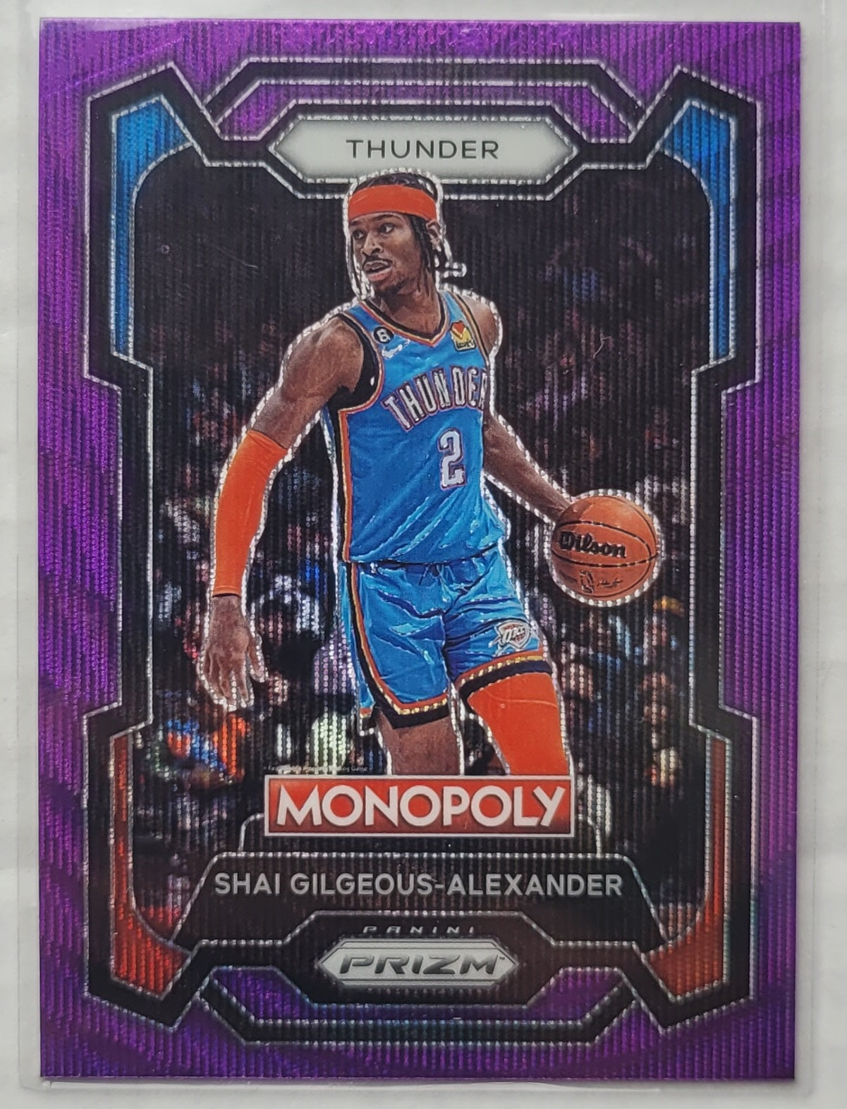 Shai Gilgeous-Alexander - 2023-24 Panini Prizm Monopoly Purple #61