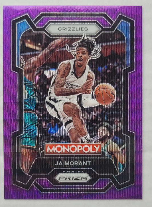 Ja Morant - 2023-24 Panini Prizm Monopoly Purple #44
