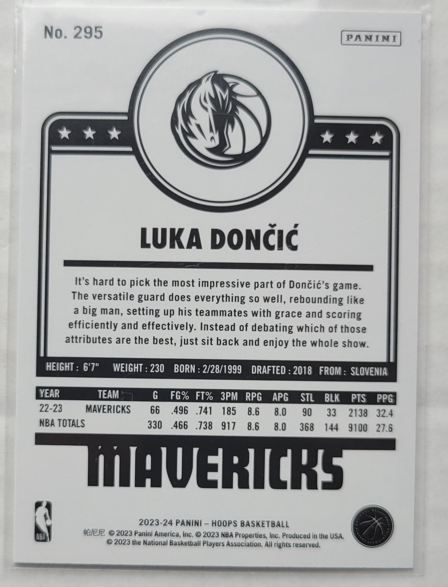 Luka Doncic - 2023-24 Hoops #295