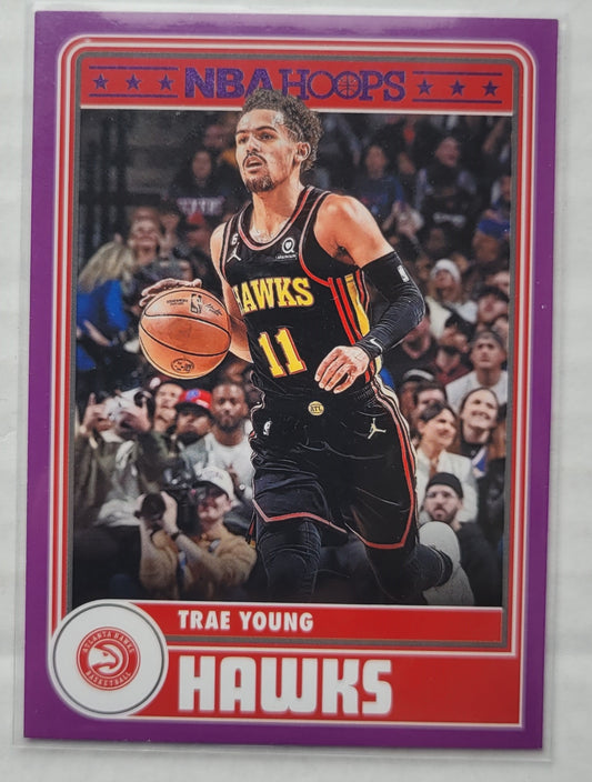 Trae Young - 2023-24 Hoops Purple #288