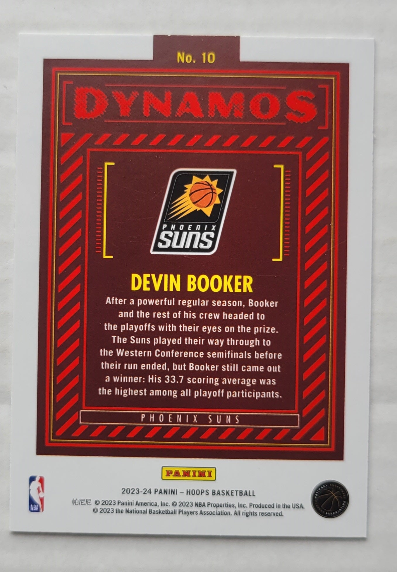 Devin Booker - 2023-24 Hoops Dynamos #10