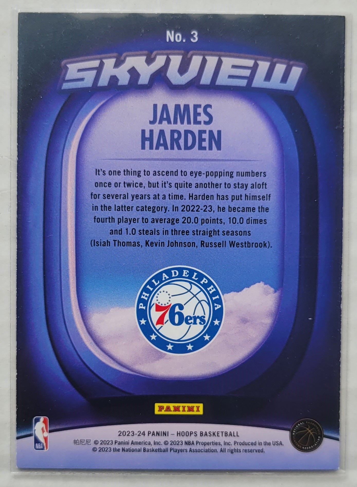James Harden - 2023-24 Hoops Skyview #3