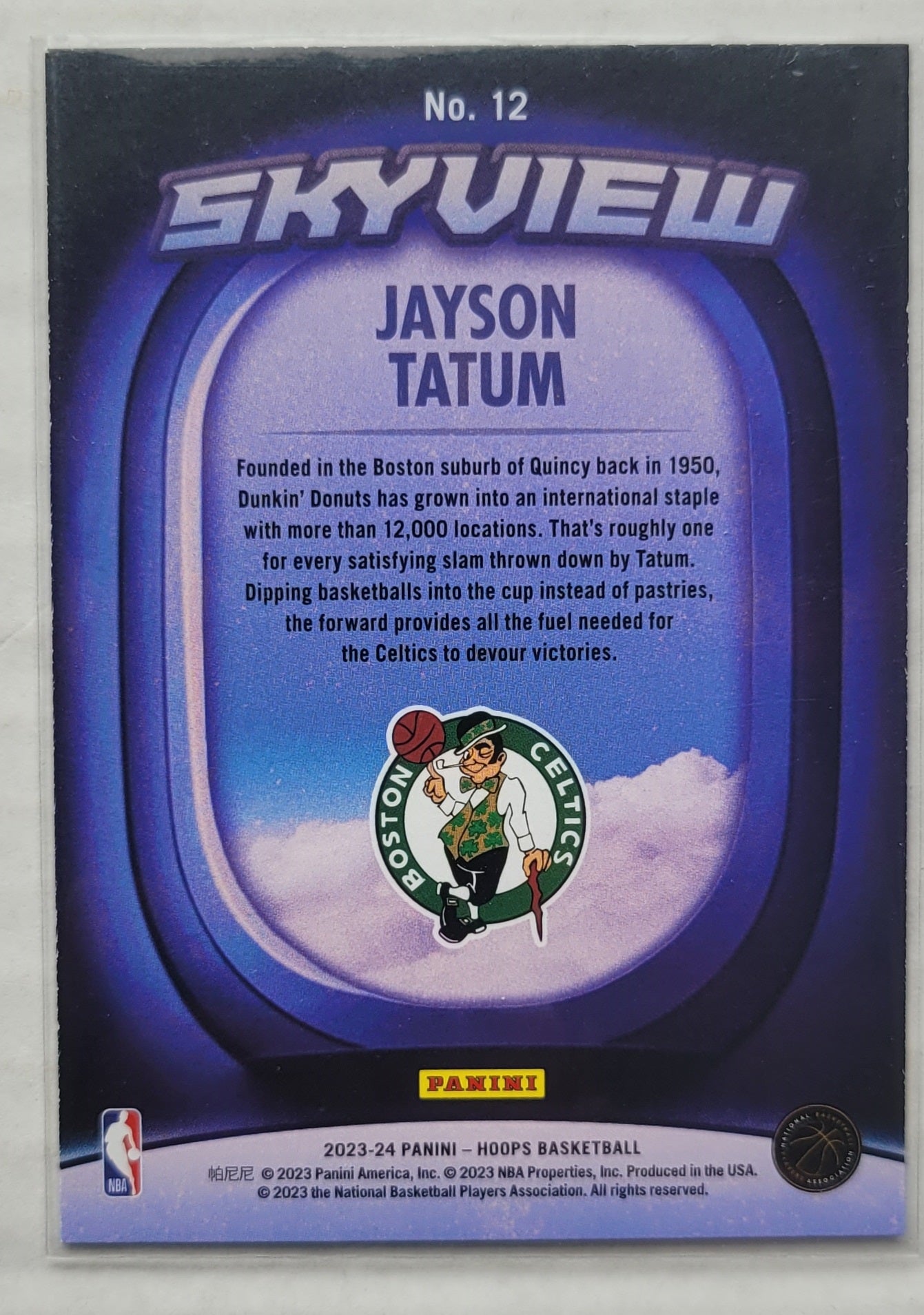 Jayson Tatum - 2023-24 Hoops Skyview #12