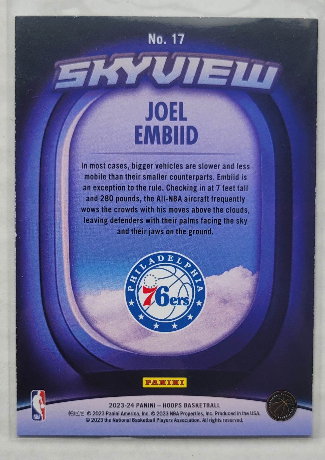 Joel Embiid - 2023-24 Hoops Skyview #17