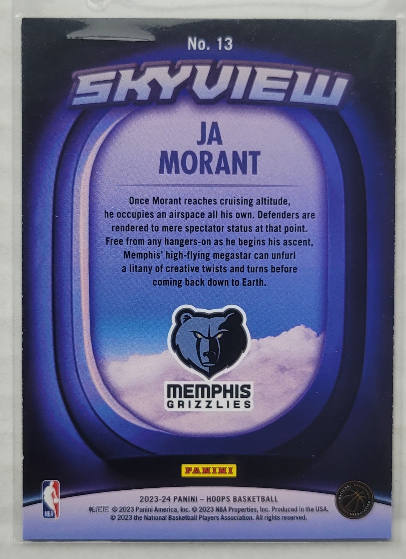 Ja Morant - 2023-24 Hoops Skyview #13
