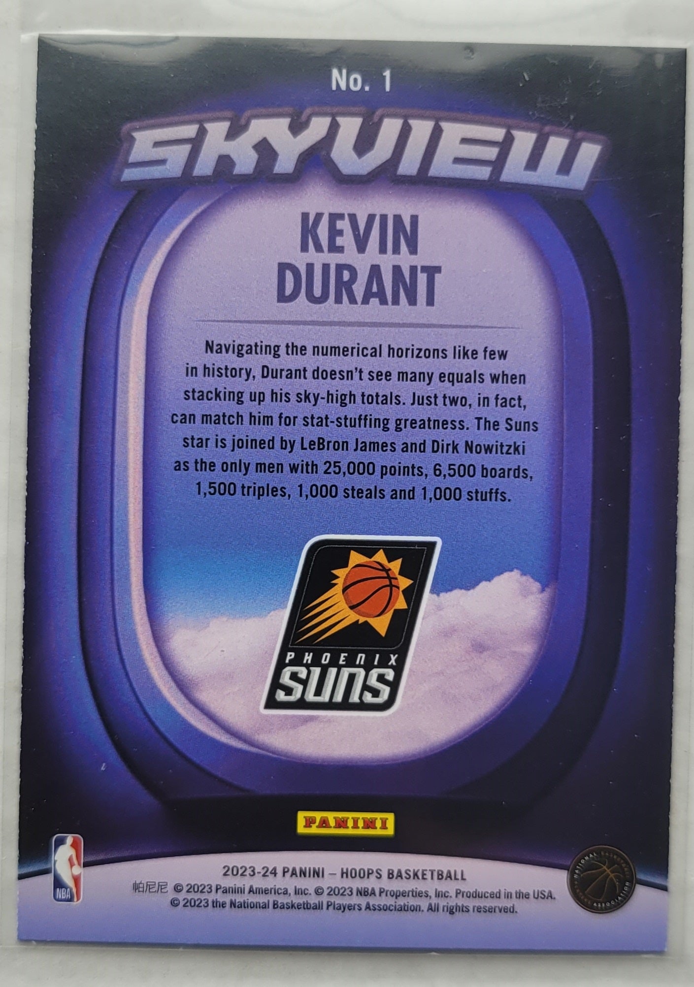 Kevin Durant - 2023-24 Hoops Skyview Winter #1