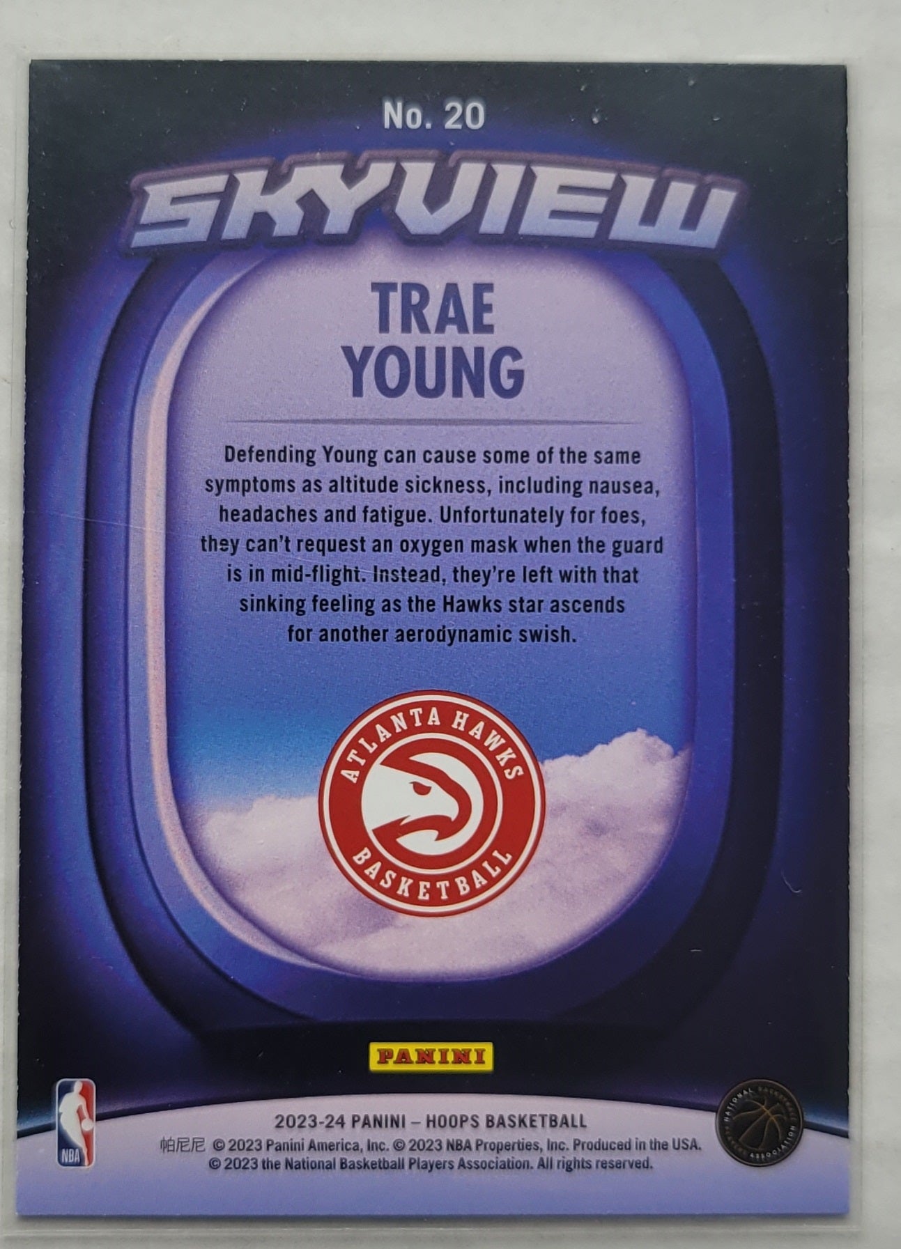 Trae Young - 2023-24 Hoops Skyview Winter Holo #20