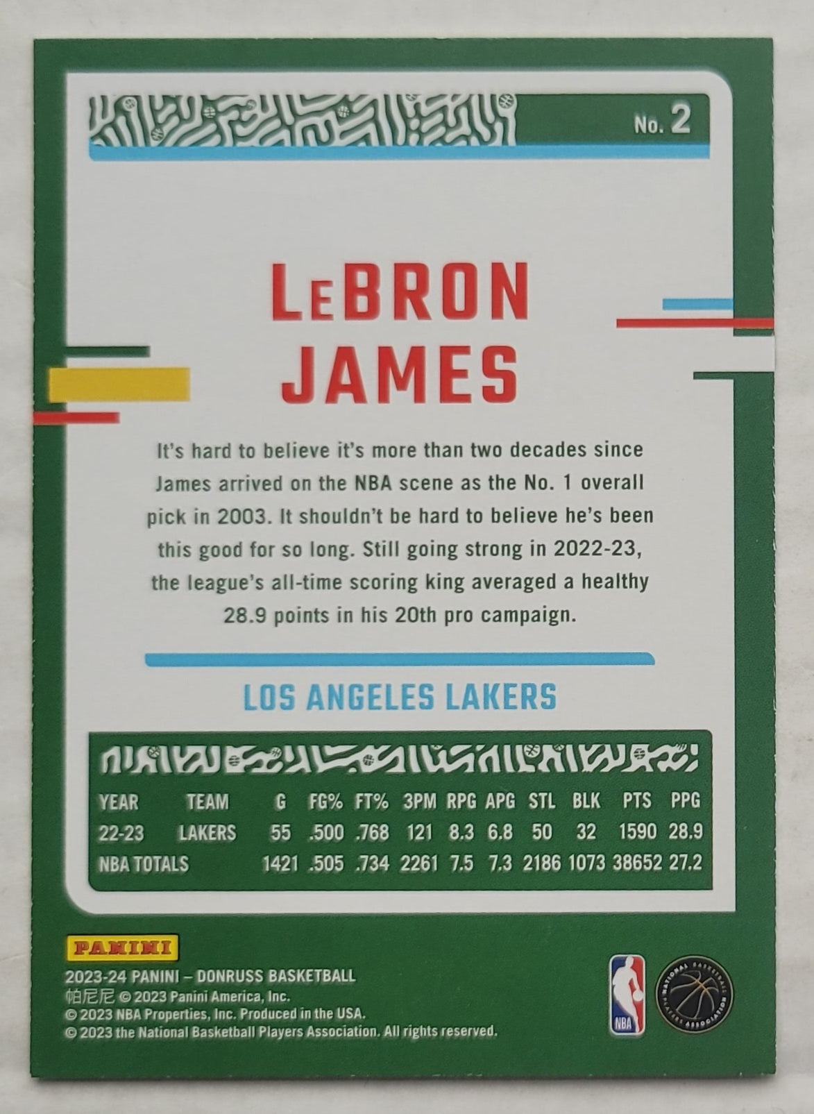 LeBron James - 2023-24 Donruss #2