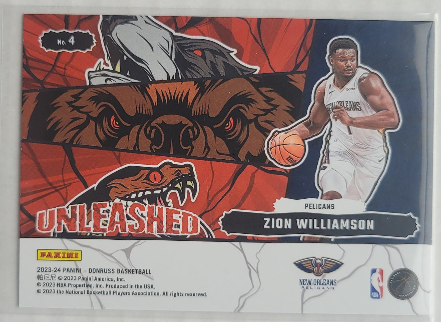 Zion Williamson - 2023-24 Donruss Unleashed Press Proof #4