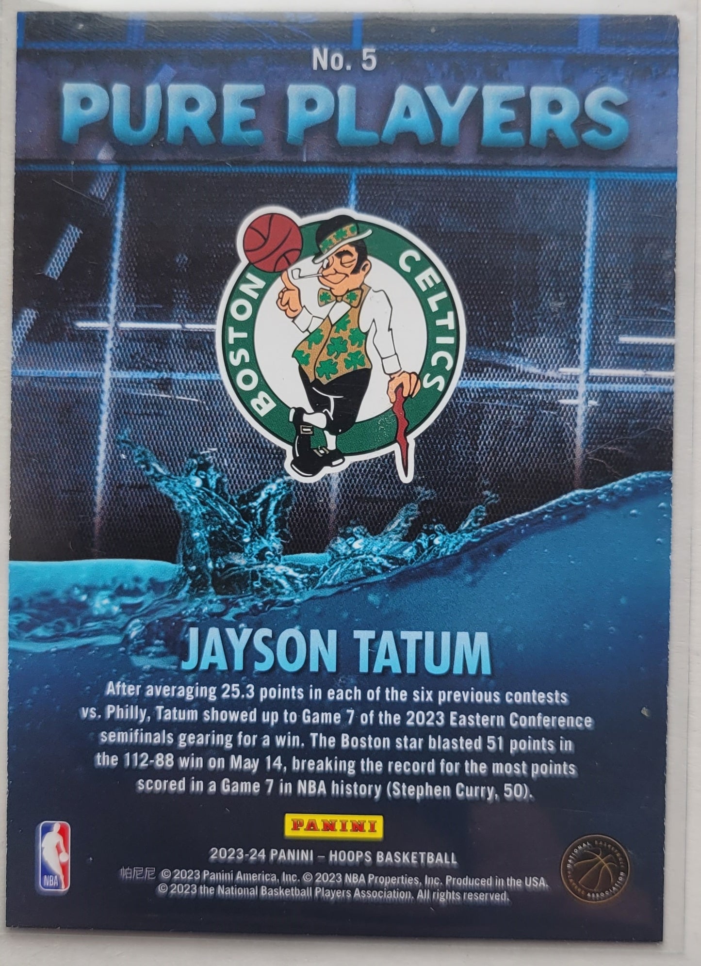 Jayson Tatum - 2023-24 Hoops Pure Players #5