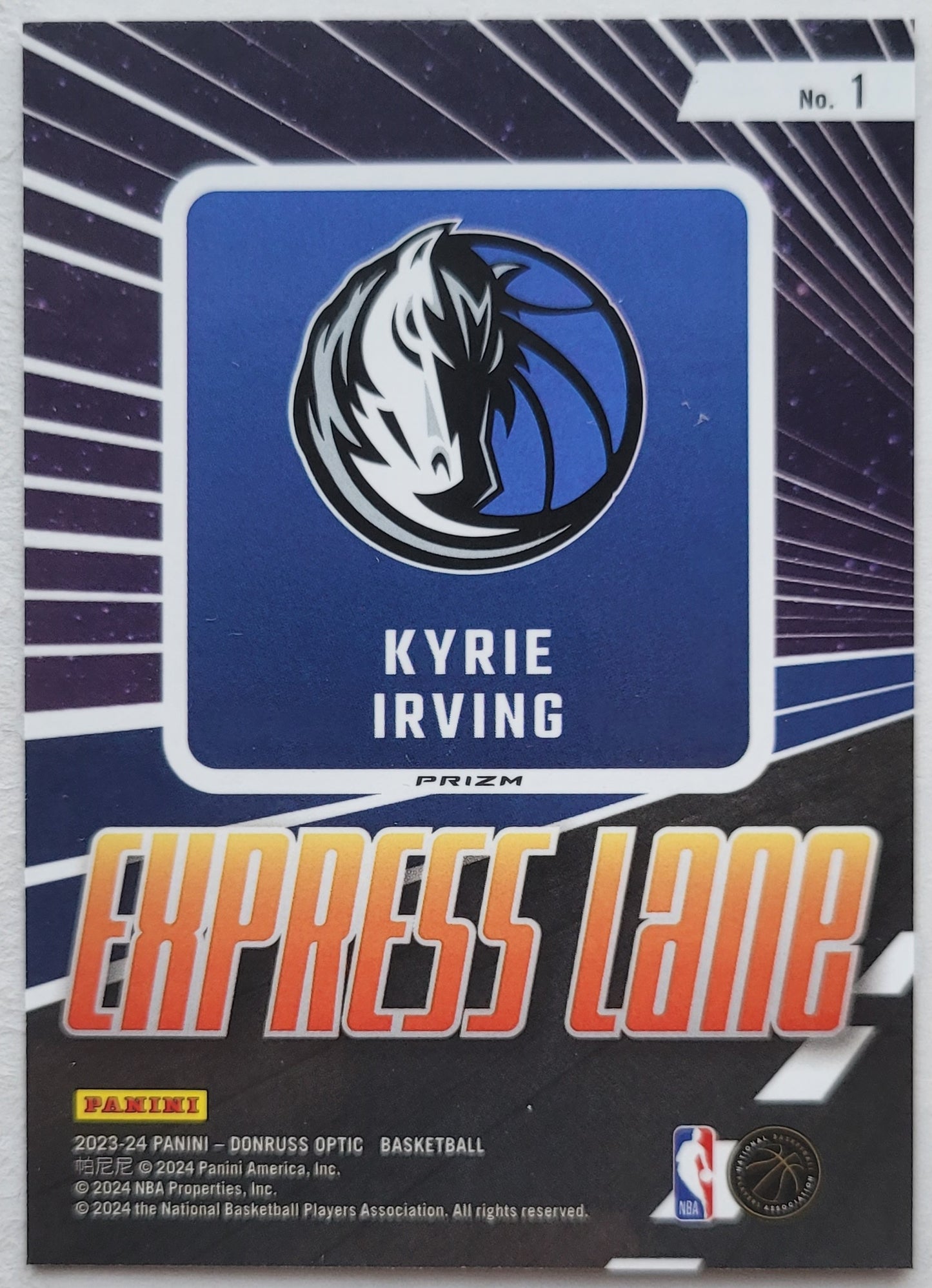 Kyrie Irving - 2023-24 Donruss Optic Express Lane Purple #1