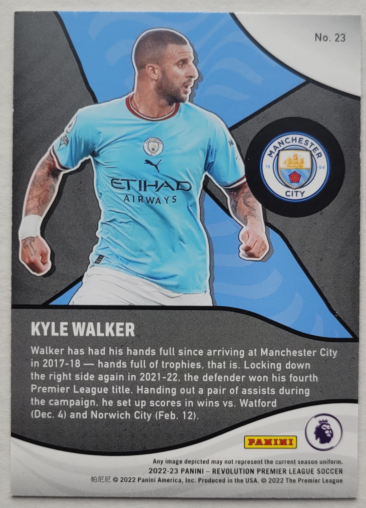 Kyle Walker - 2022-23 Panini Revolution Shock Wave #23