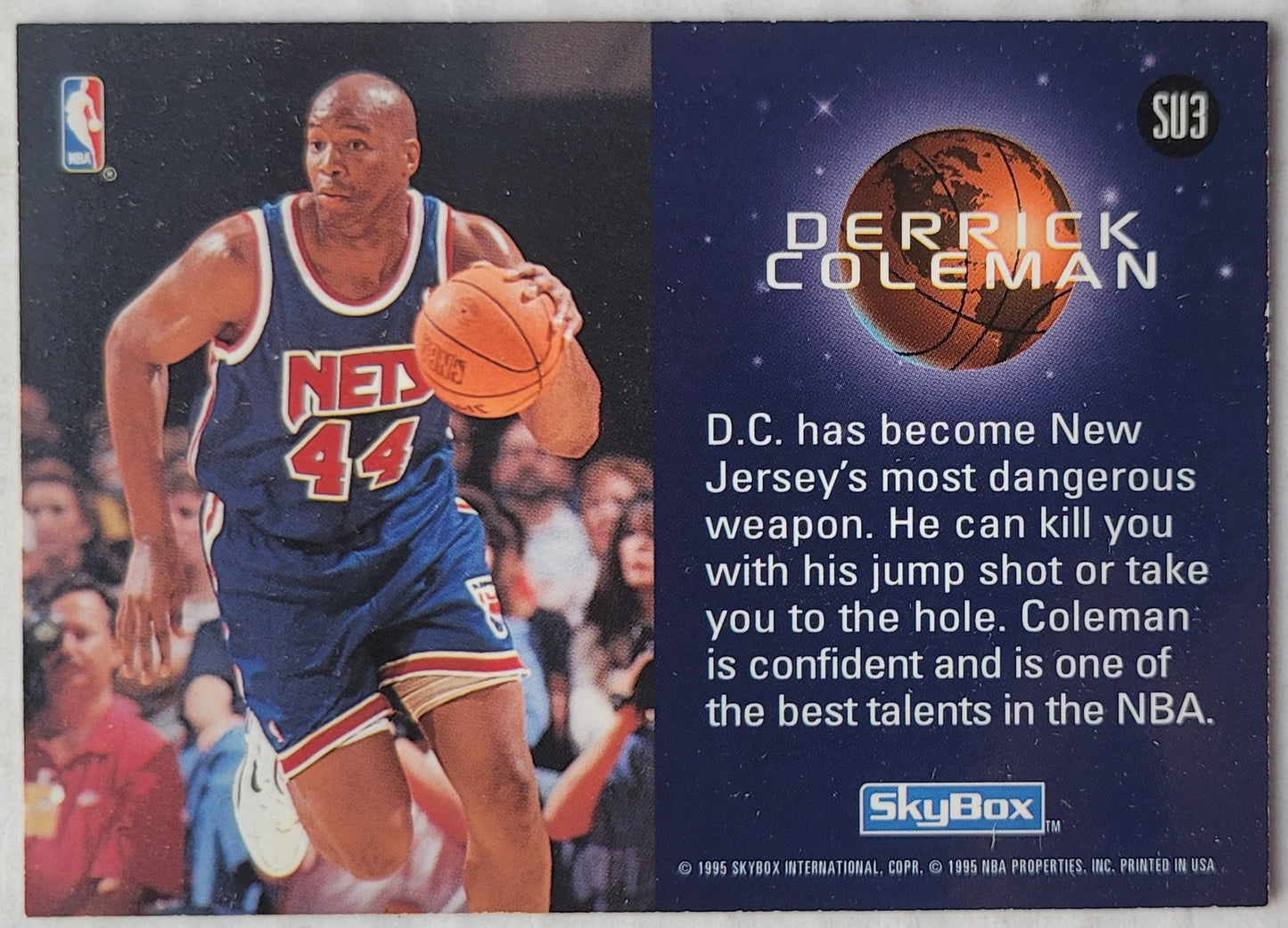 Derrick Coleman - 1994-95 SkyBox Premium Slammin' Universe #SU3