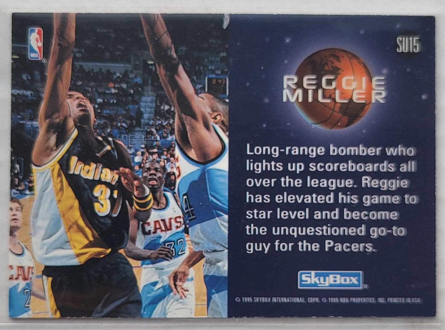 Reggie Miller - 1994-95 SkyBox Premium Slammin' Universe #SU15