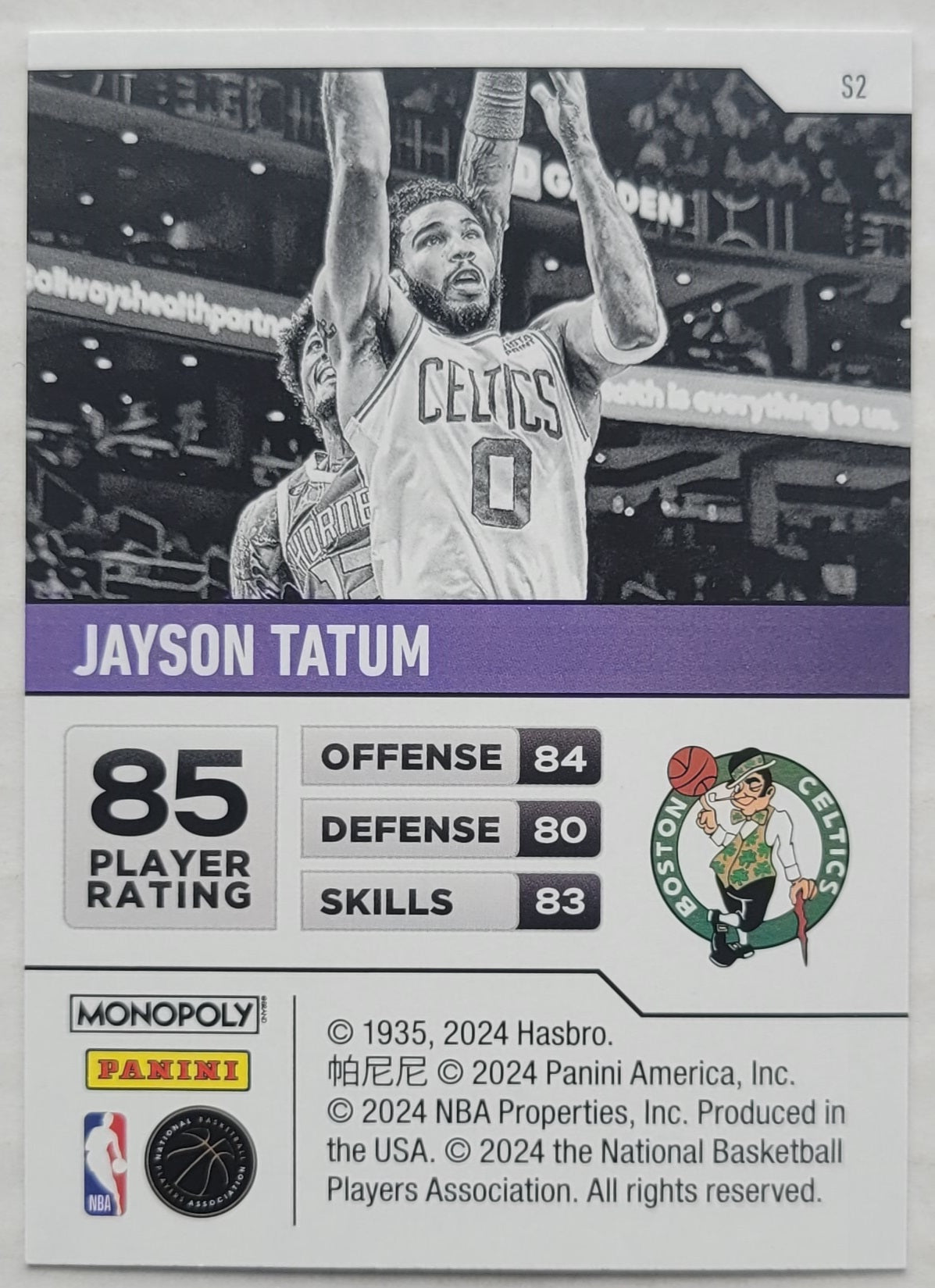 Jayson Tatum - 2023-24 Panini Prizm Monopoly Starter Deck #S2