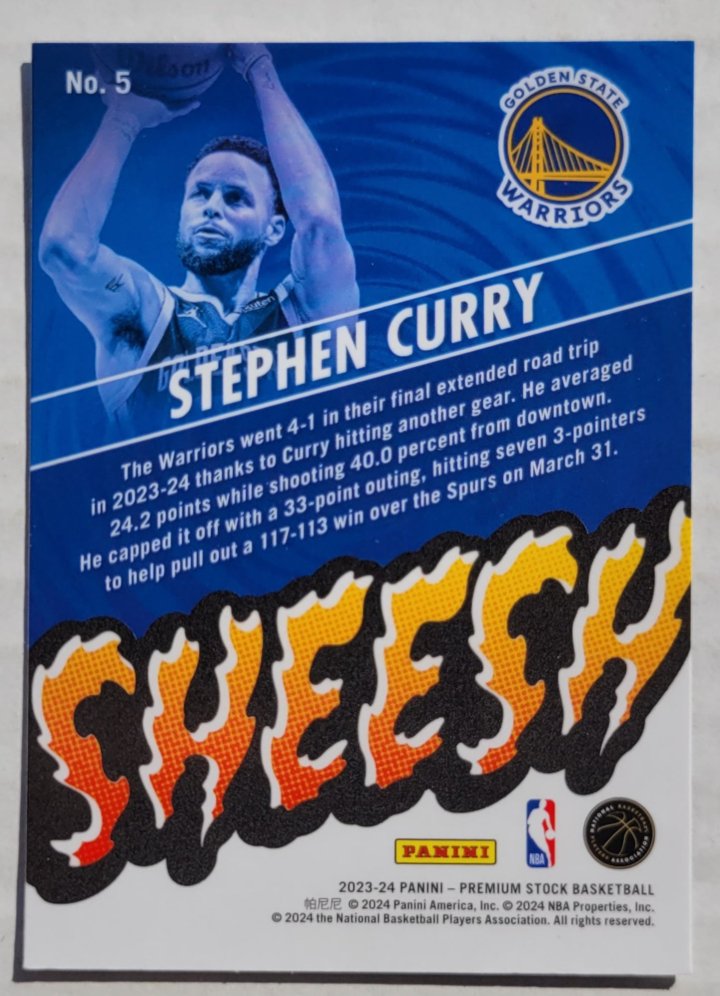 Stephen Curry - 2023-24 Hoops Premium Stock Sheesh #5