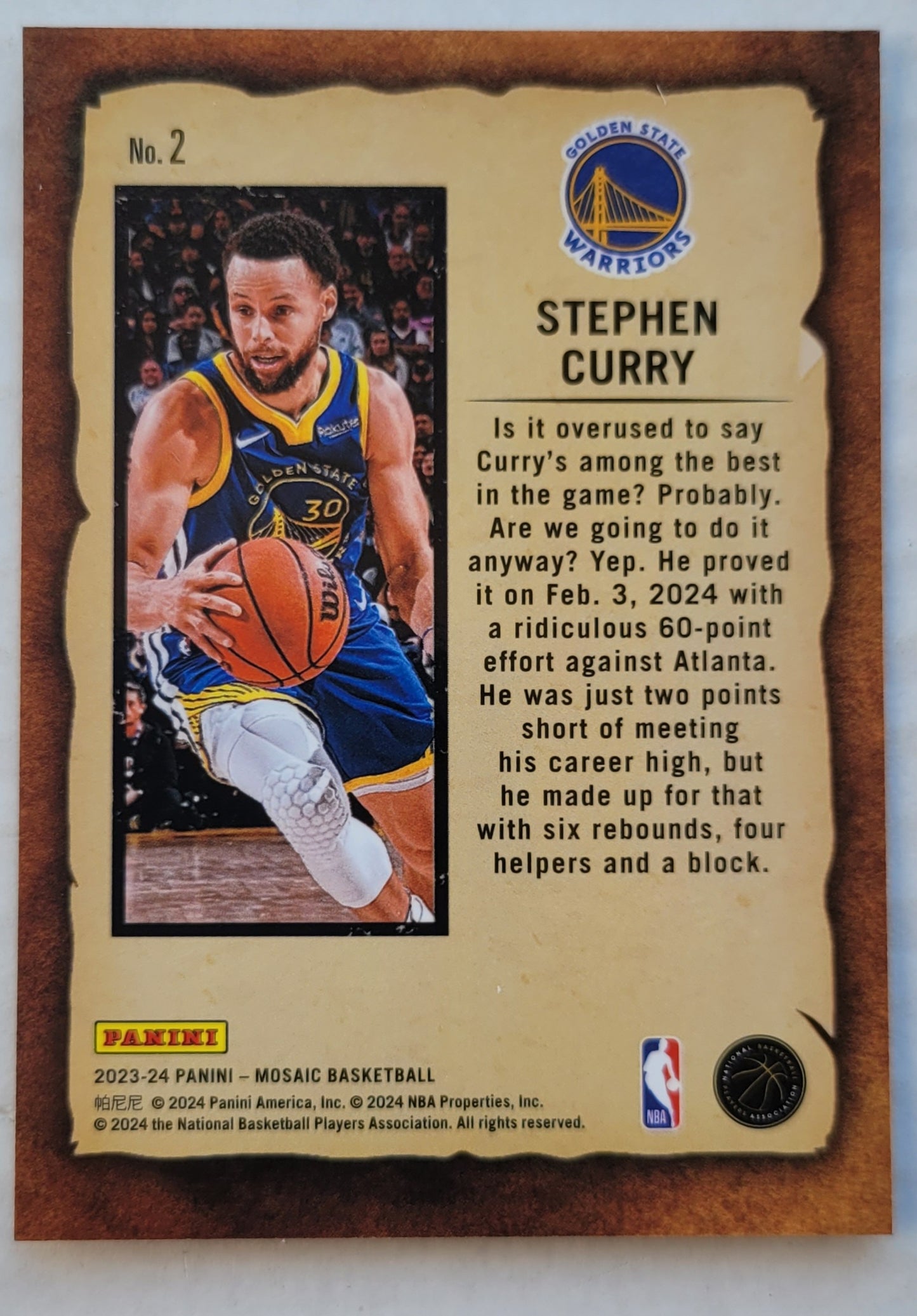 Stephen Curry - 2023-24 Panini Mosaic Notoriety #2