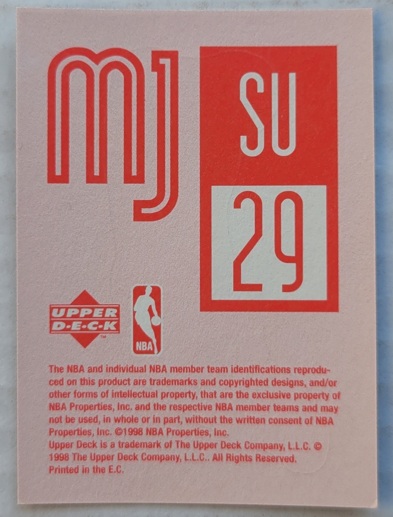 Michael Jordan - 1998 Upper Deck MJ Sticker Collection Stickers #29