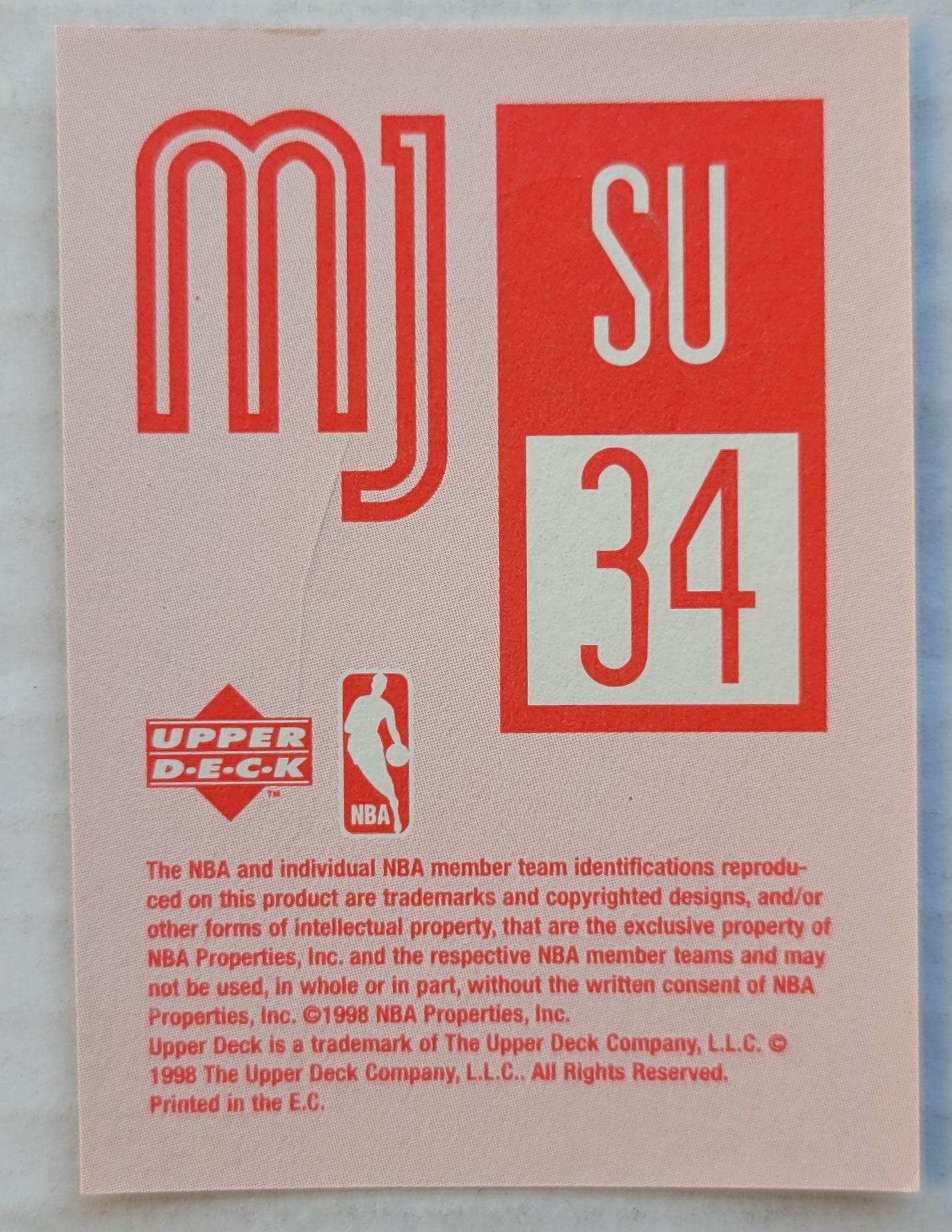 Michael Jordan - 1998 Upper Deck MJ Sticker Collection Stickers #34