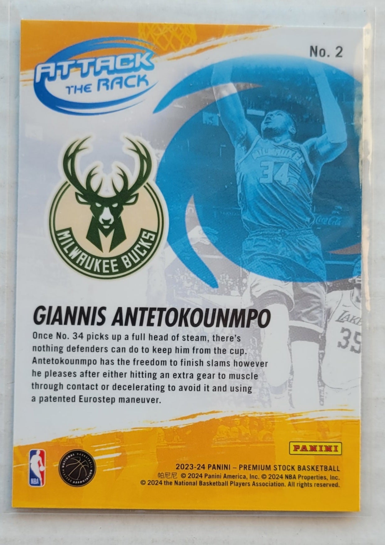 Giannis Antetokounmpo - 2023-24 Hoops Premium Stock Attack the Rack #2