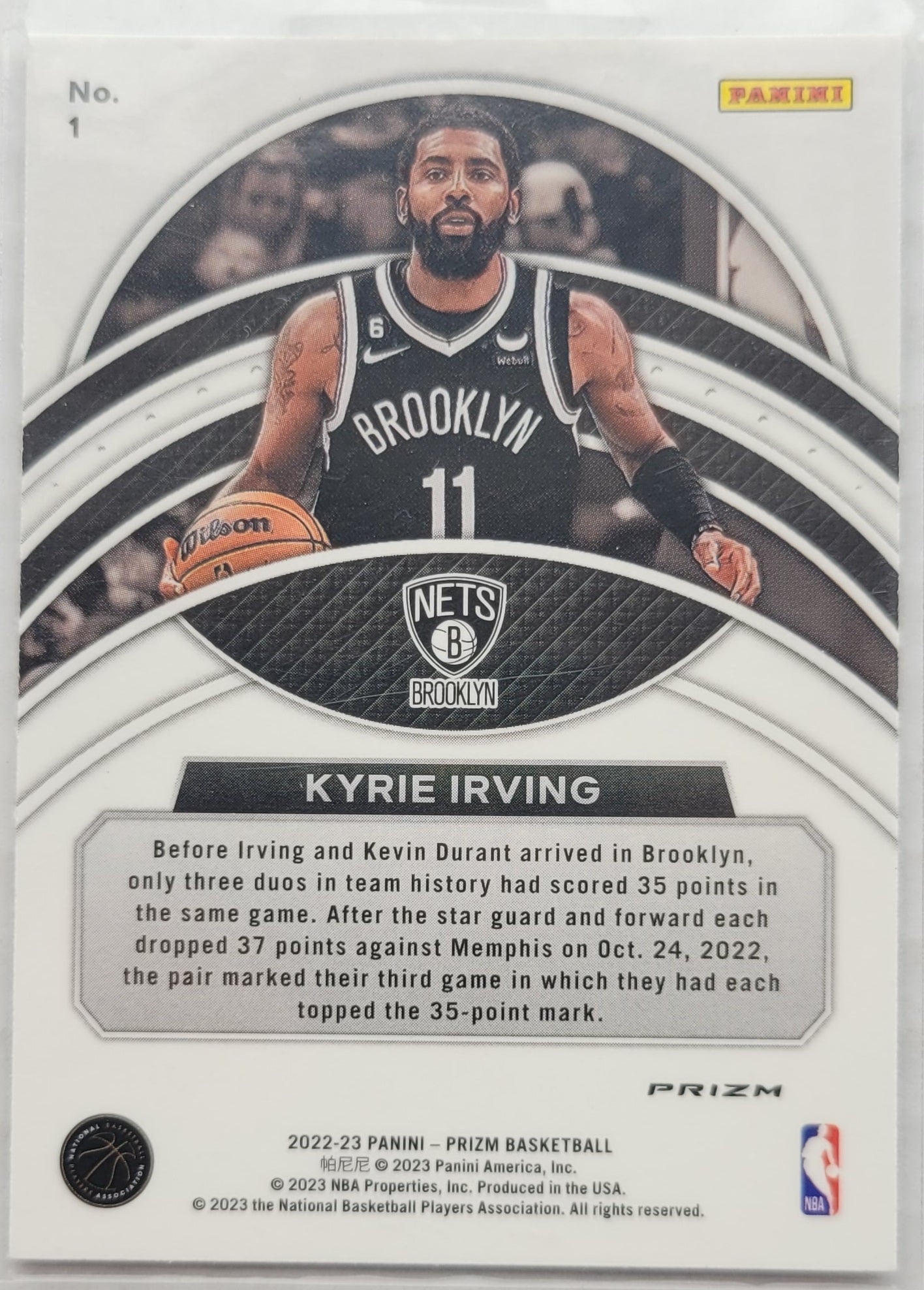 Kyrie Irving - 2022-23 Panini Prizm Dominance Prizms Silver #1