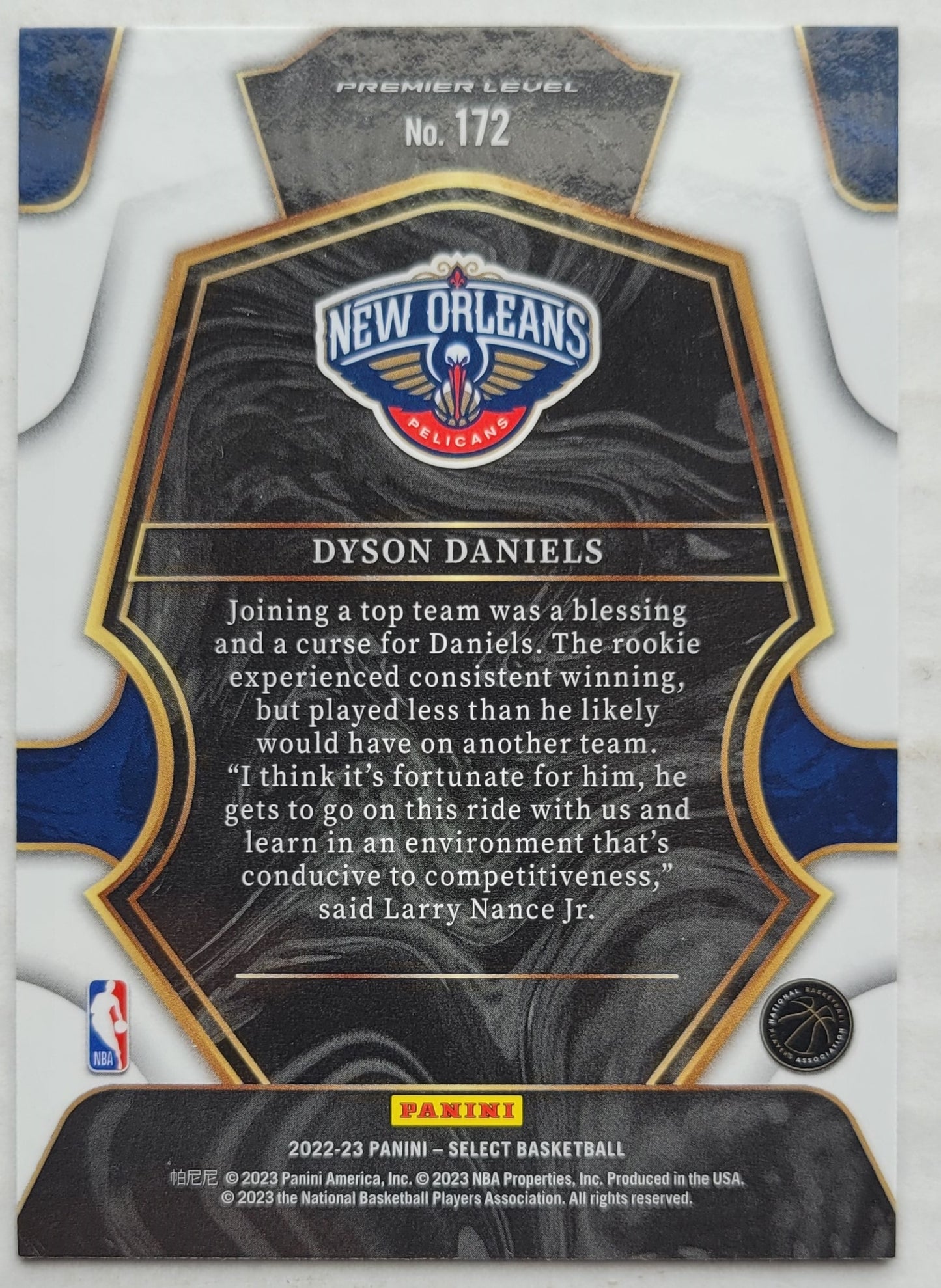 Dyson Daniels - 2022-23 Select #172 RC