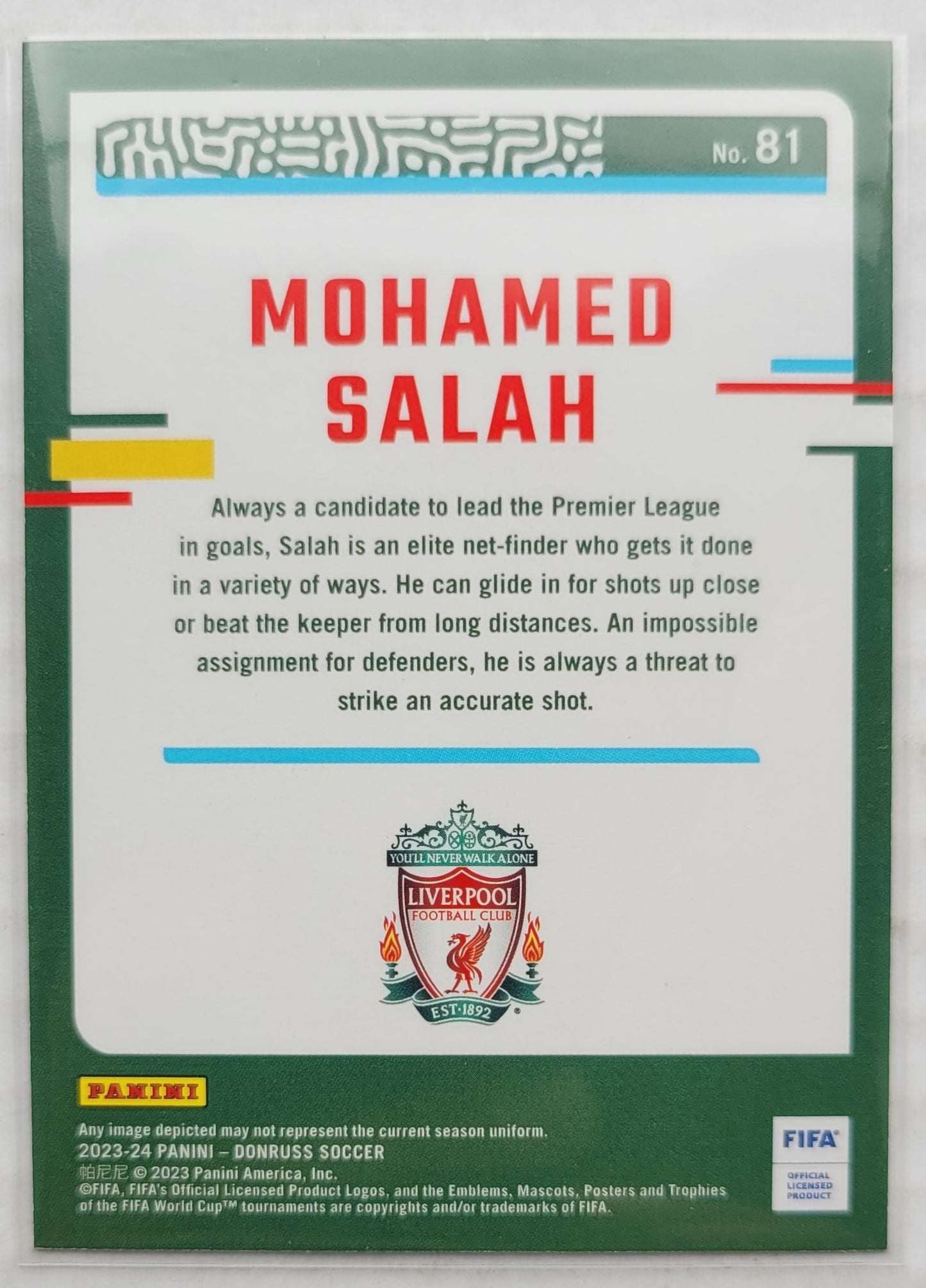 Mohamed Salah - 2023-24 Donruss #81