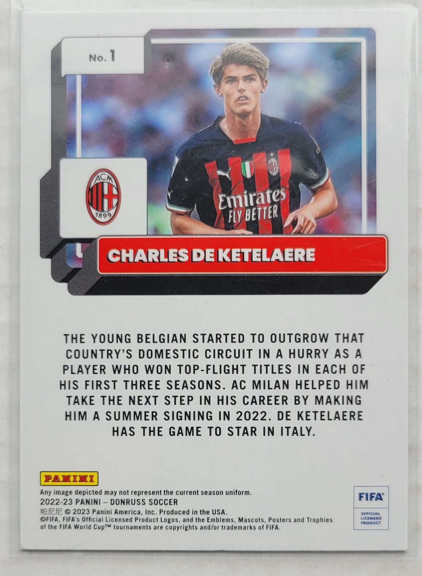 Charles De Ketelaere - 2022-23 Donruss Silver #1