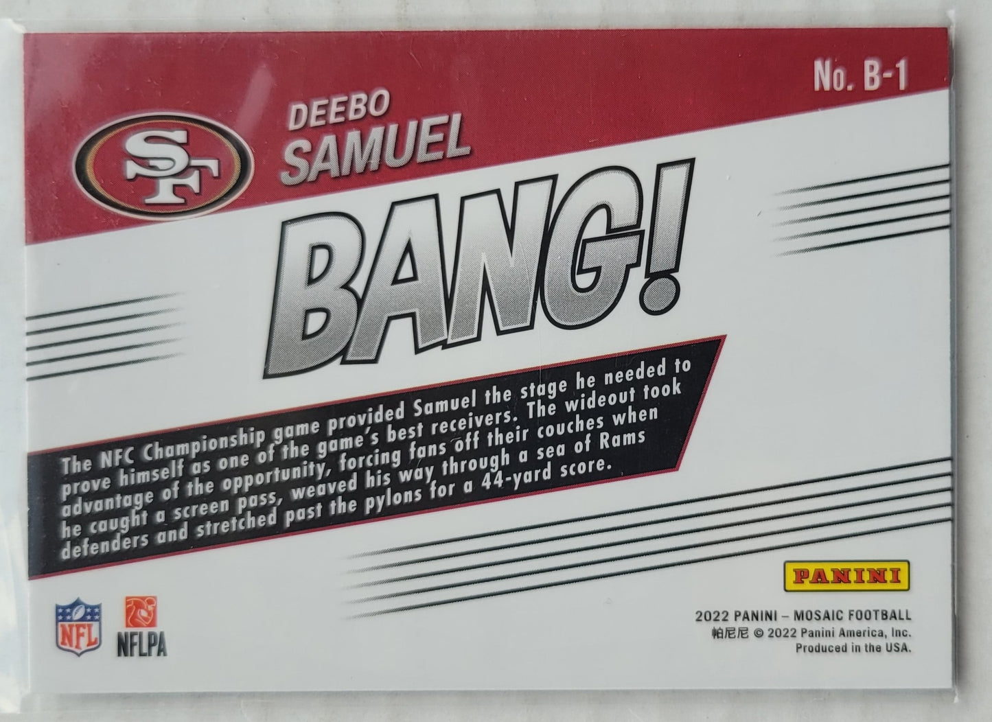 Deebo Samuel - 2022 Panini Mosaic Bang #1