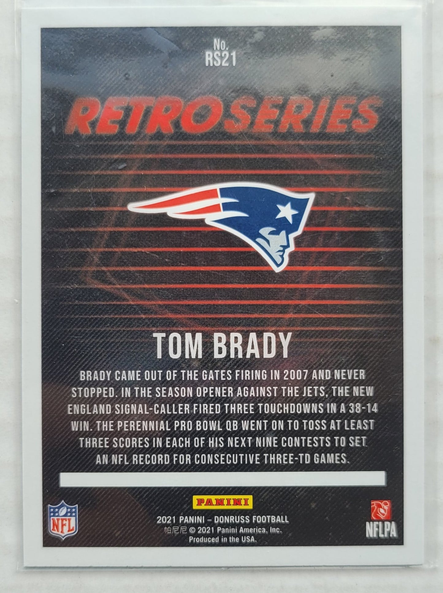 Tom Brady - 2021 Donruss Retro Series #21