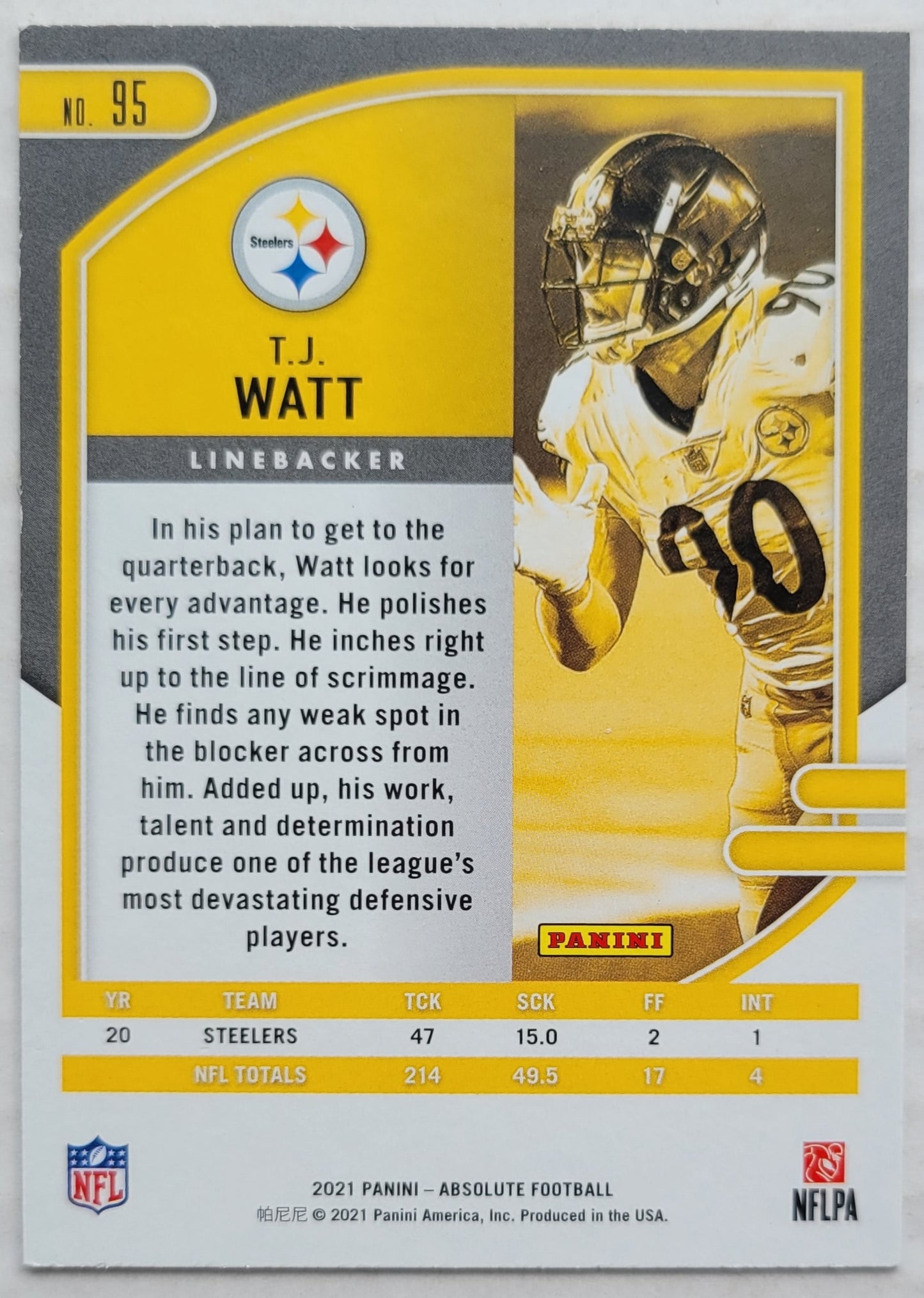 T.J. Watt - 2021 Absolute Retail #95