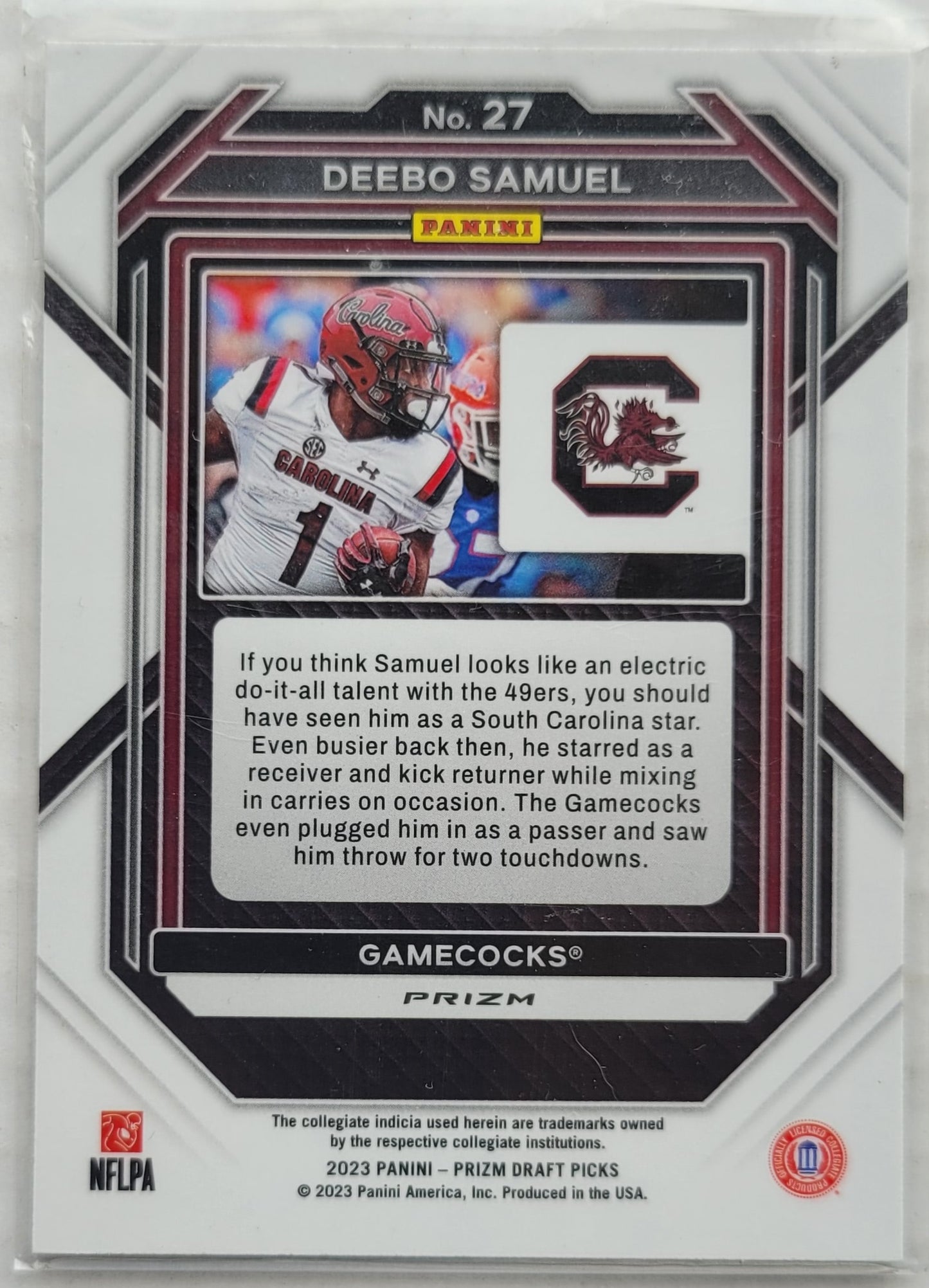 Deebo Samuel - 2023 Panini Prizm Draft Picks Prizms Silver #27