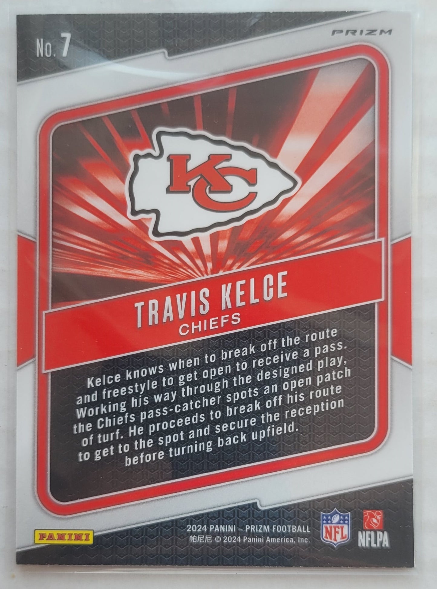 Travis Kelce - 2024 Panini Prizm Hype Prizms Green Wave #7