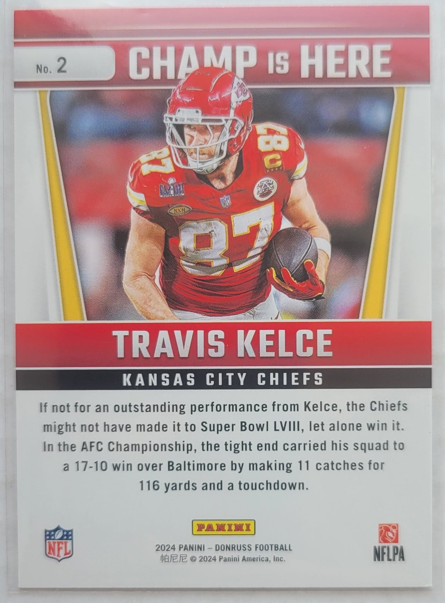 Travis Kelce - 2024 Donruss Champ is Here #2