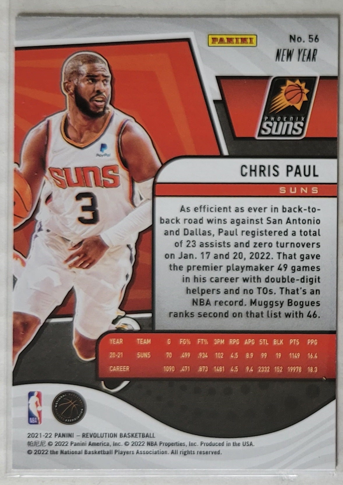 Chris Paul - 2021-22 Panini Revolution Chinese New Year #56