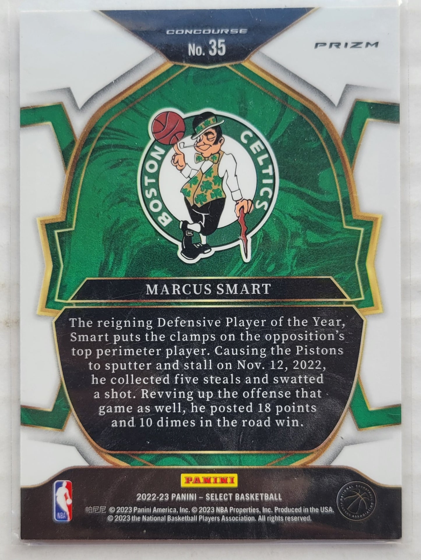 Marcus Smart - 2022-23 Select Prizms Orange Flash #35