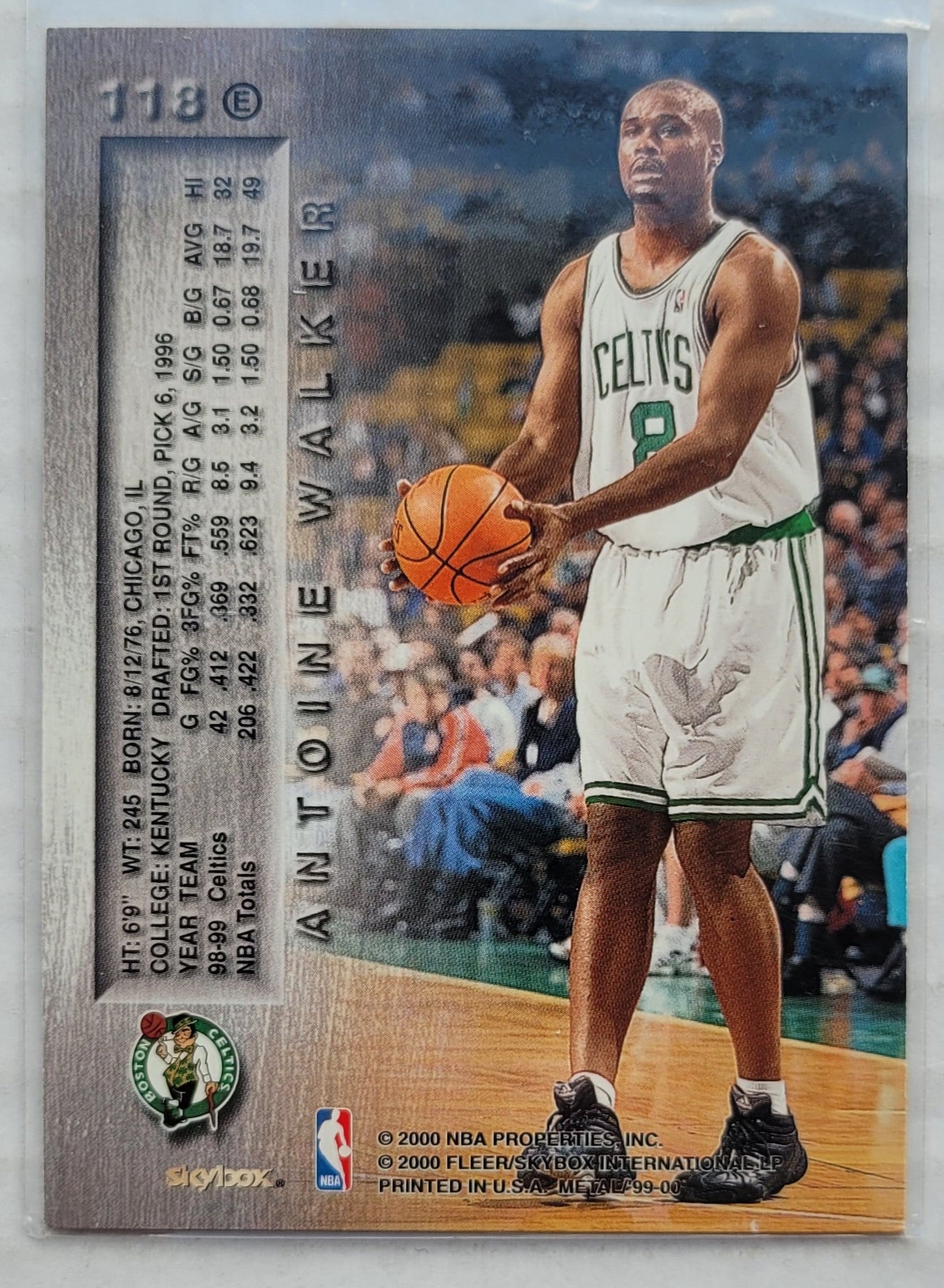 Antoine Walker - 1999-00 Metal Emeralds #118