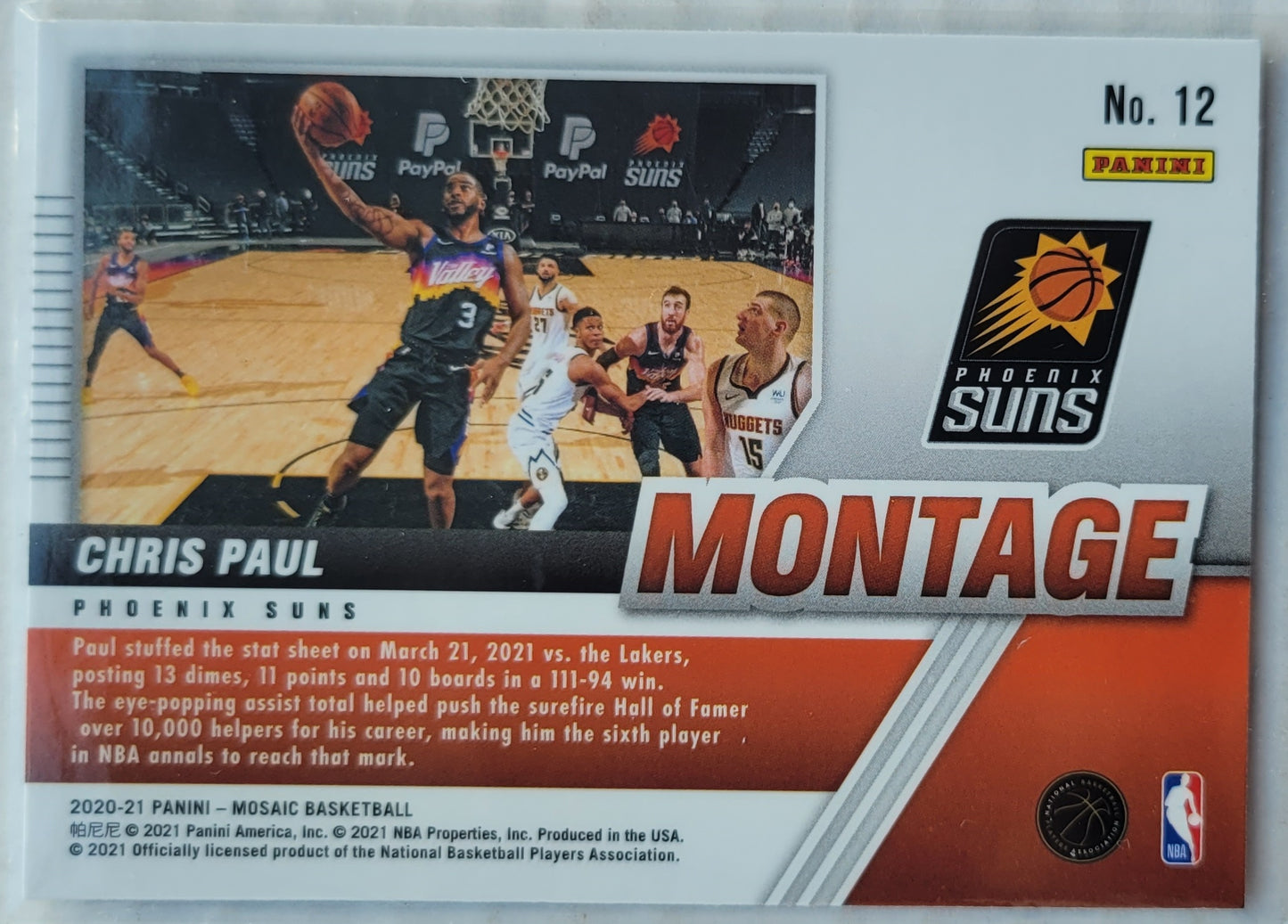 Chris Paul - 2020-21 Panini Mosaic Montage #12