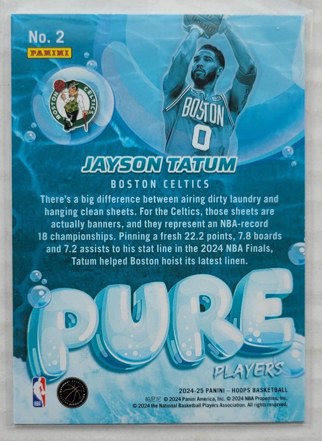 Jayson Tatum - 2024-25 Hoops Pure Players Winter #2