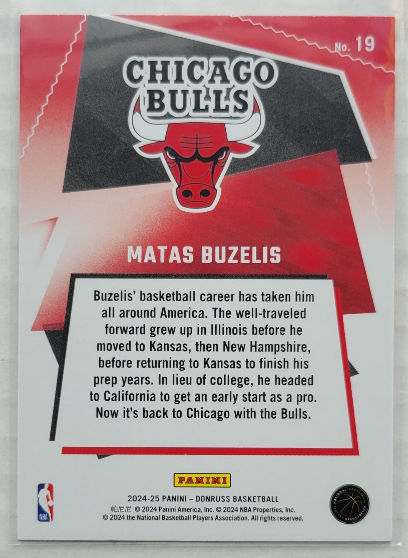 Matas Buzelis - 2024-25 Donruss Great X-Pectations #19