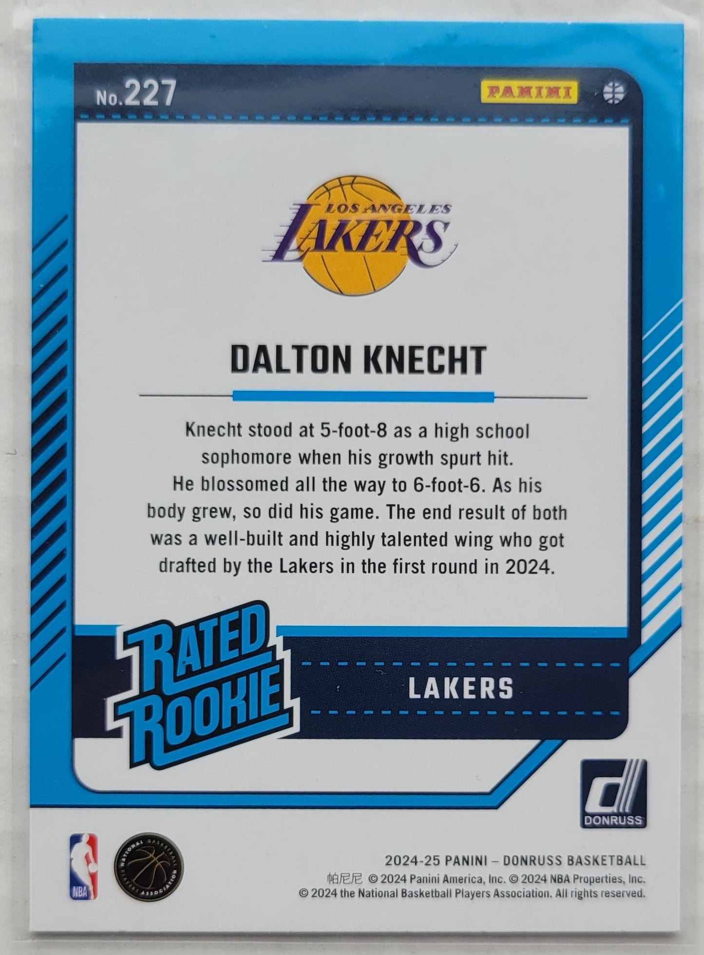 Dalton Knecht - 2024-25 Donruss #227 RR RC
