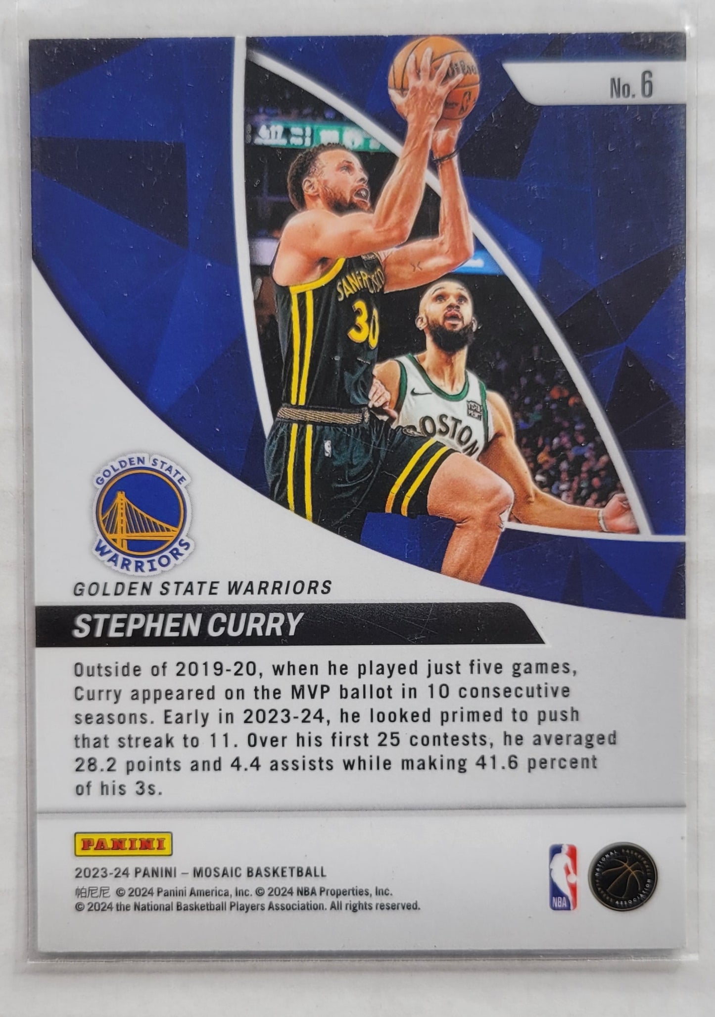 Stephen Curry - 2023-24 Panini Mosaic Elevate #6