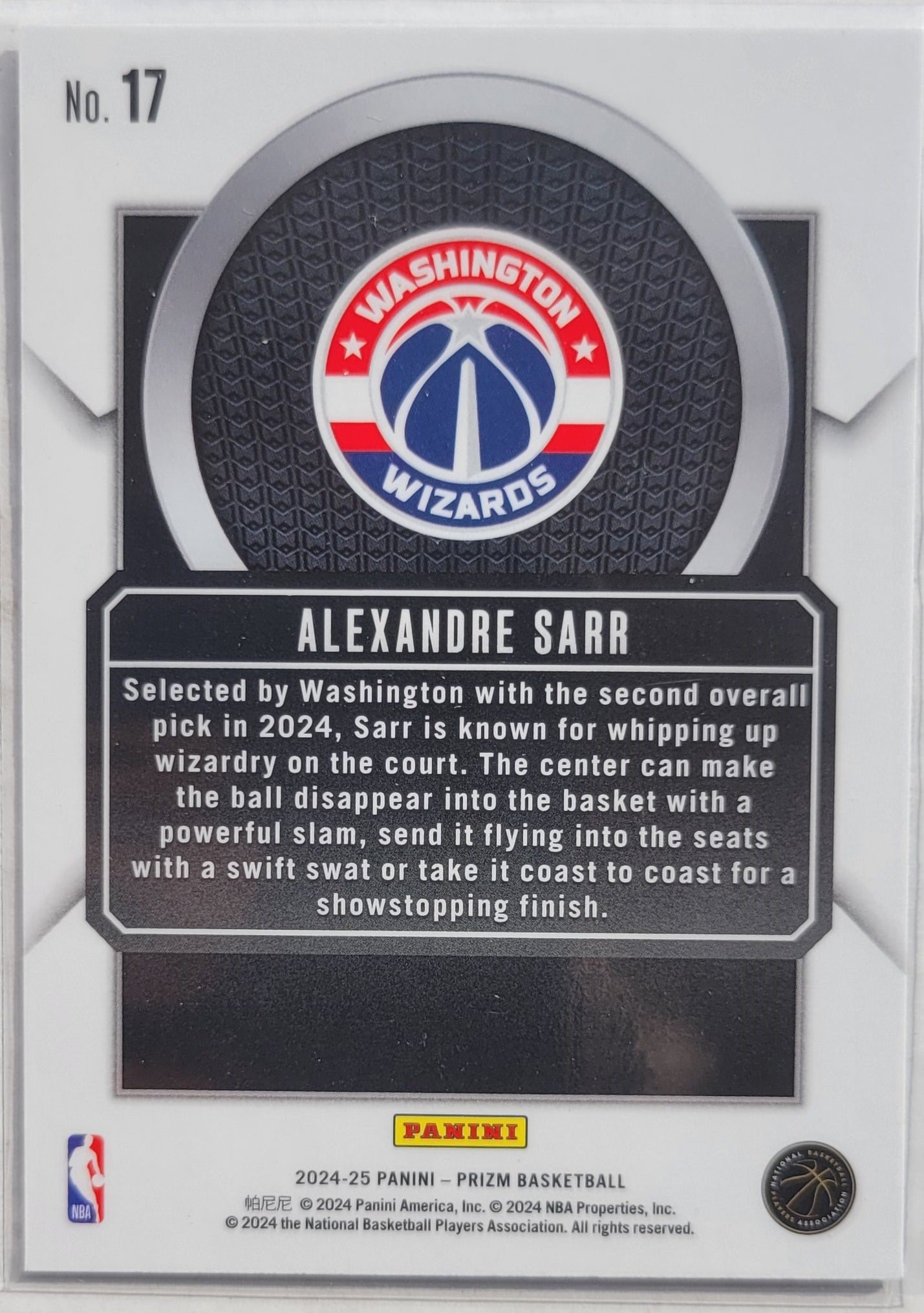 Alexandre Sarr - 2024-25 Panini Prizm Talismen #17