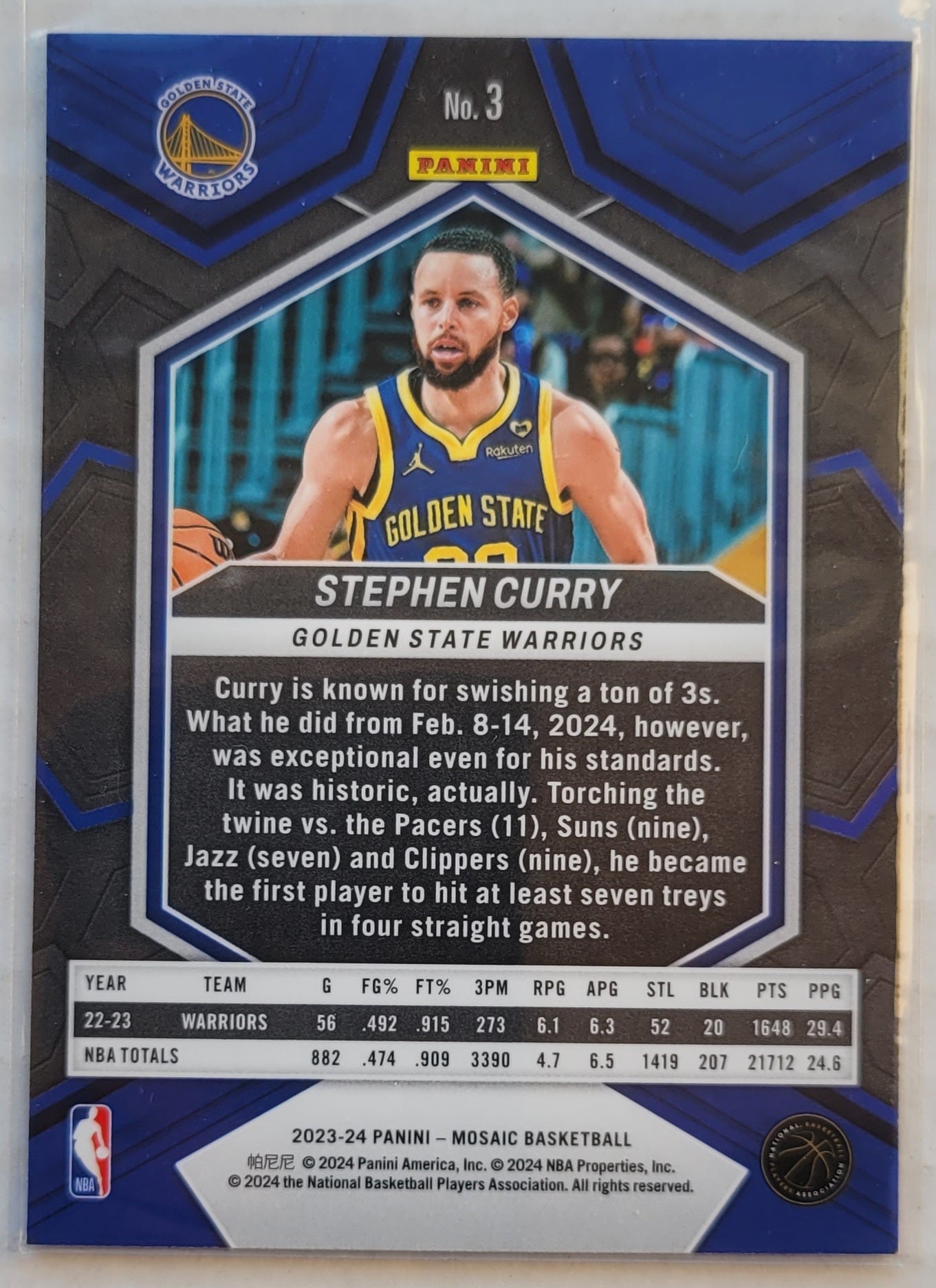 Stephen Curry - 2023-24 Panini Mosaic #3