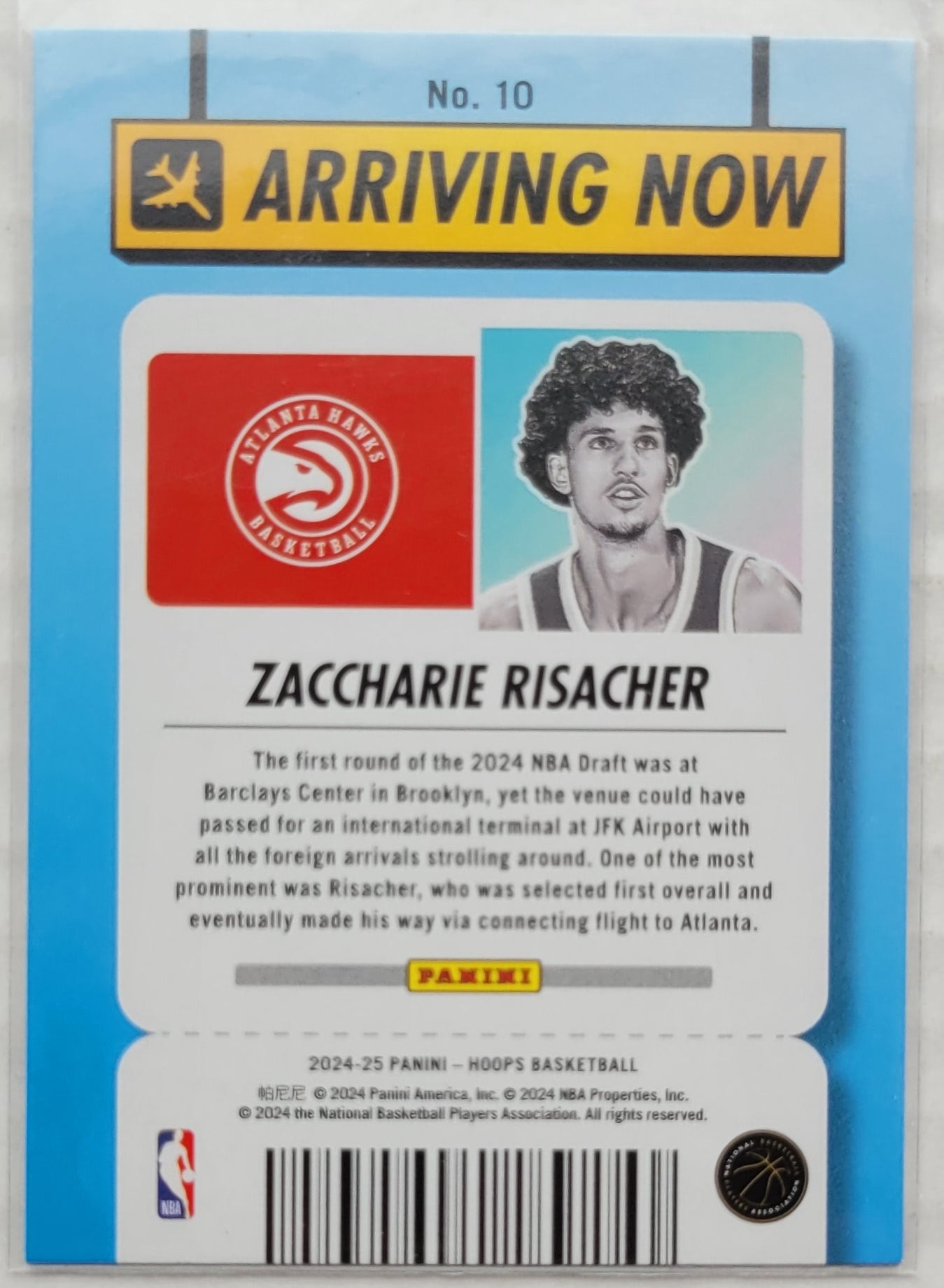 Zaccharie Risacher - 2024-25 Hoops Arriving Now #10