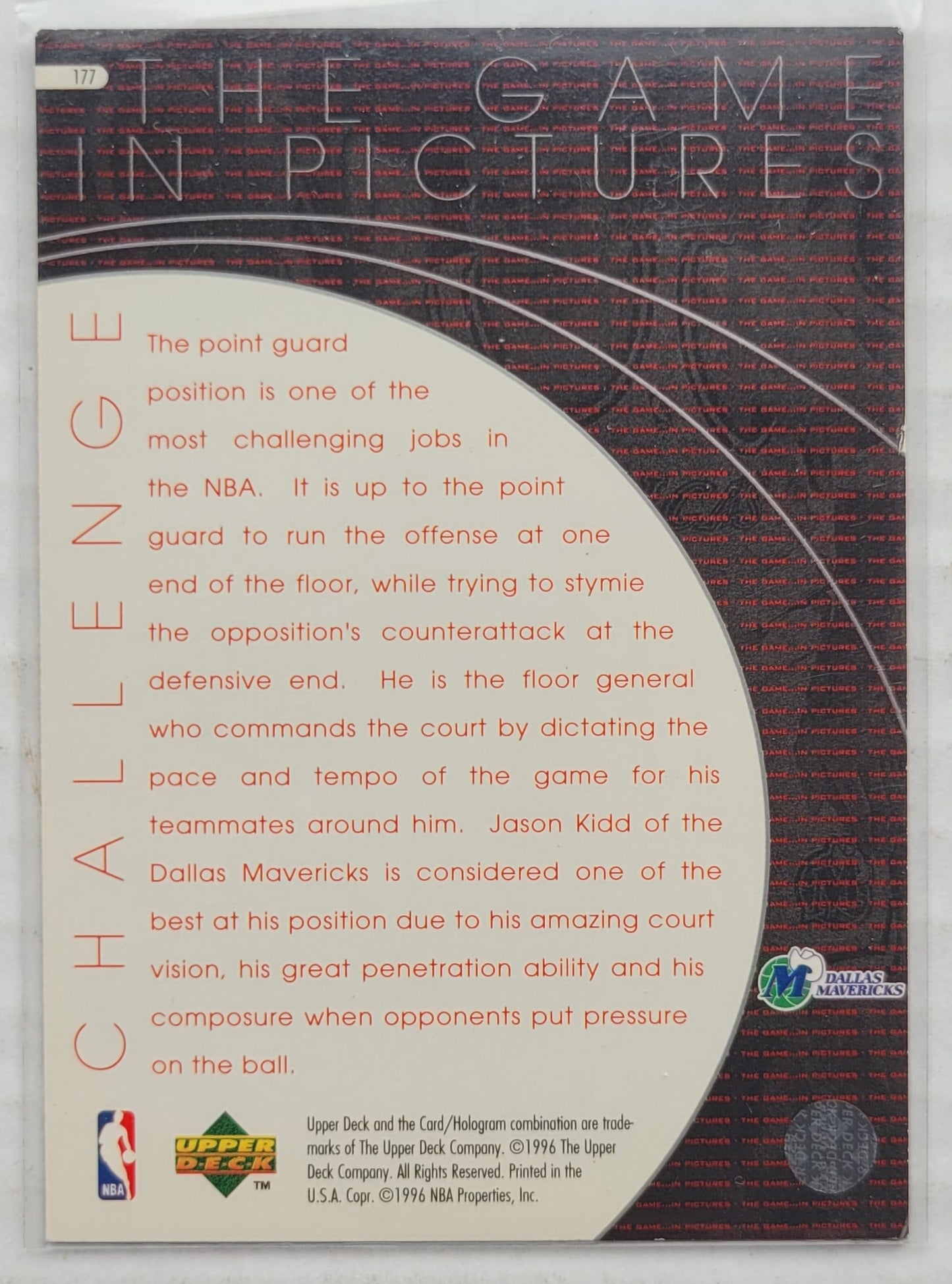 Jason Kidd - 1996-97 Upper Deck #177 GP