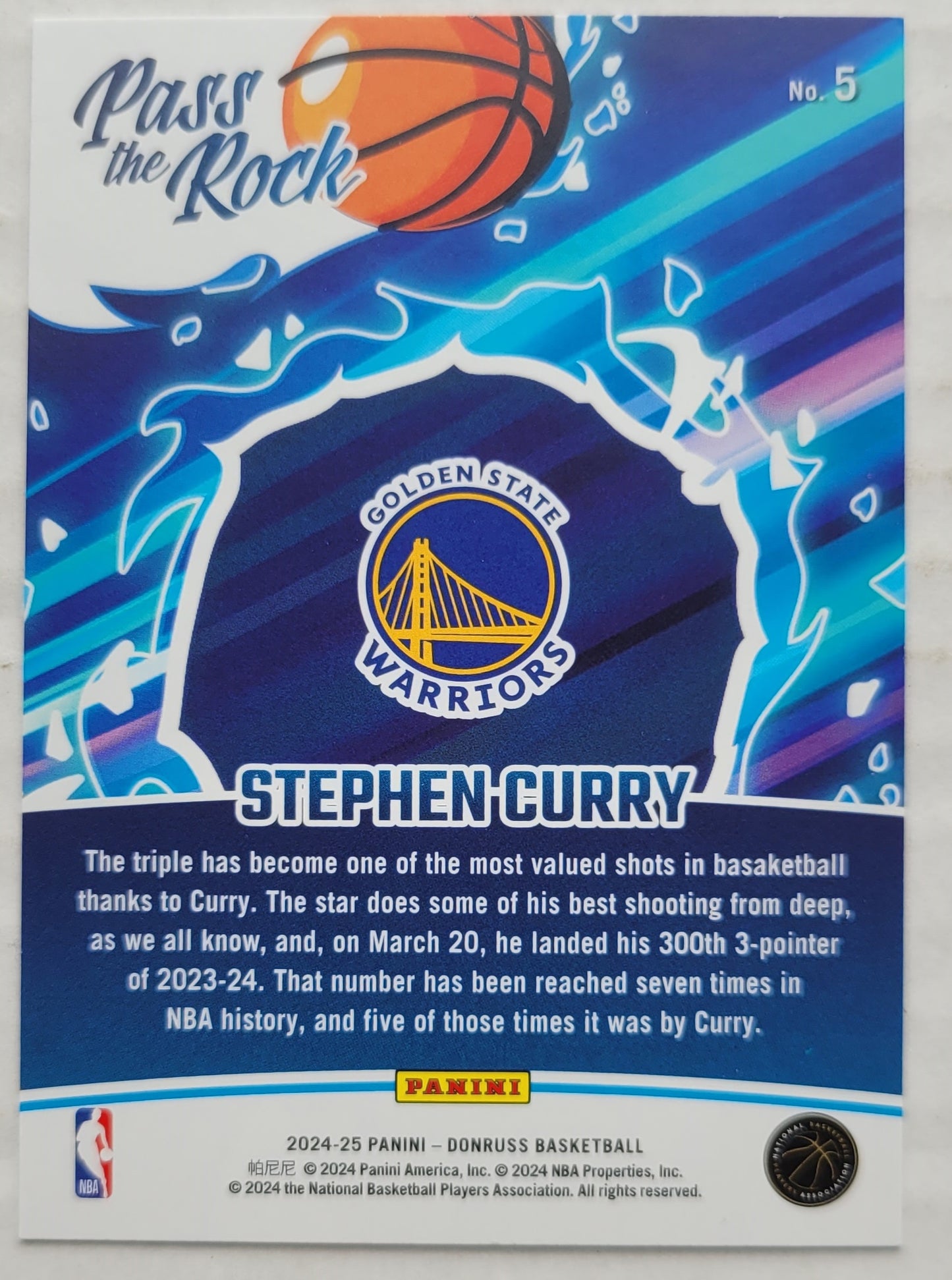 Stephen Curry - 2024-25 Donruss Pass the Rock #5