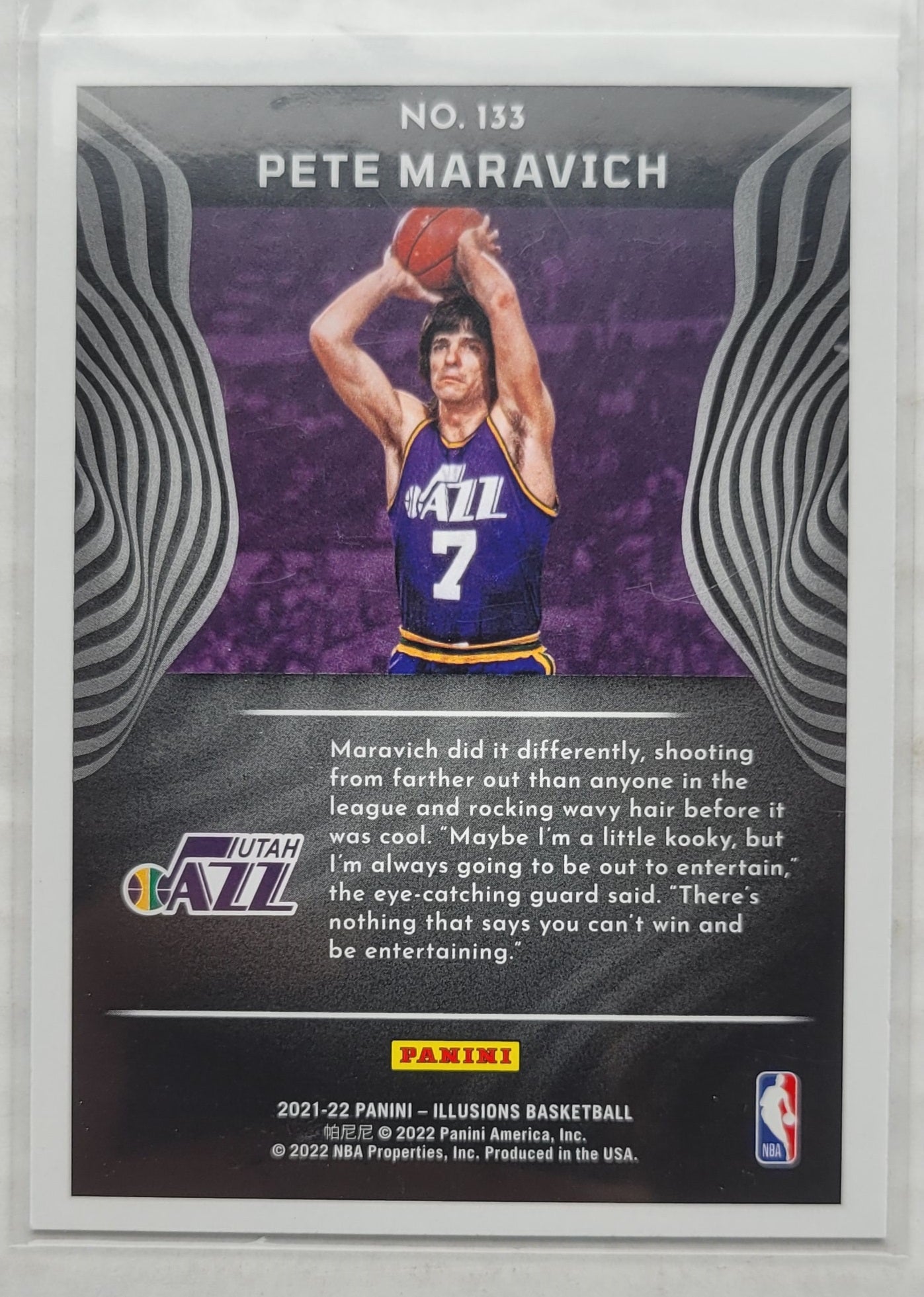 Pete Maravich - 2021-22 Panini Illusions Trophy Collection Asia #133