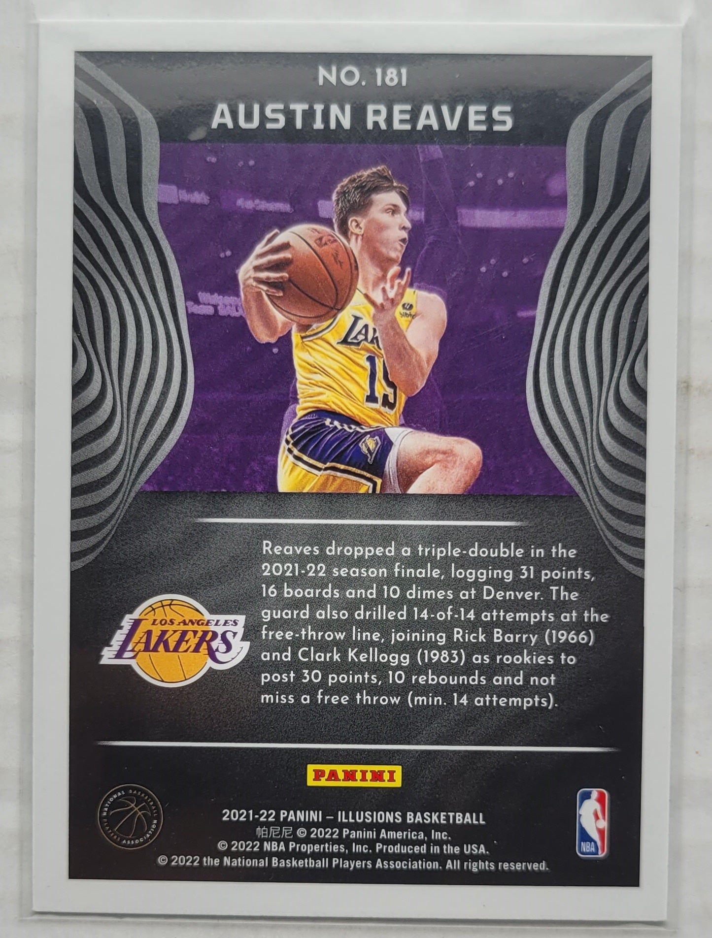 Austin Reaves - 2021-22 Panini Illusions #181 RC