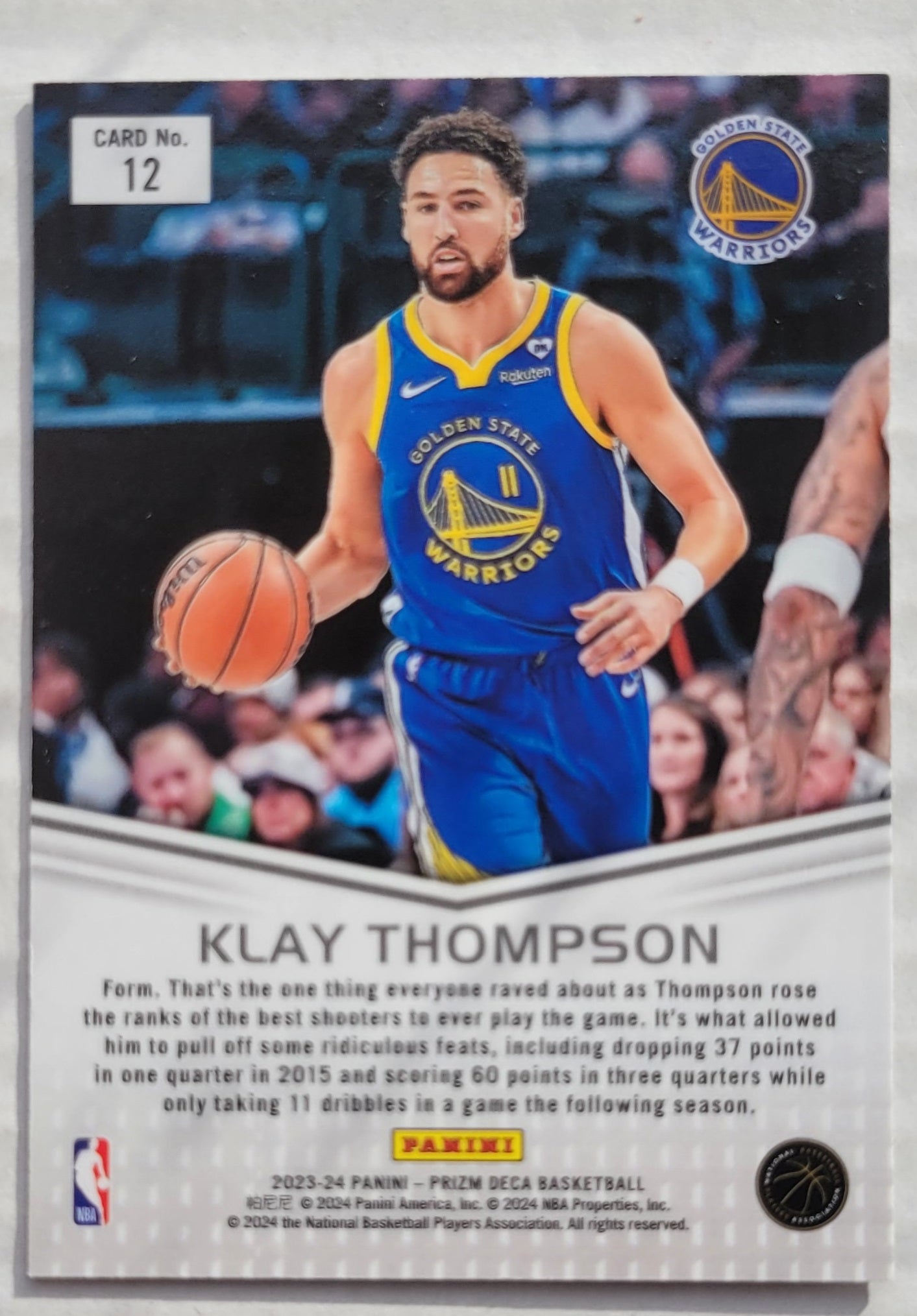 Klay Thompson - 2023-24 Panini Prizm Deca Downtown Bound #4